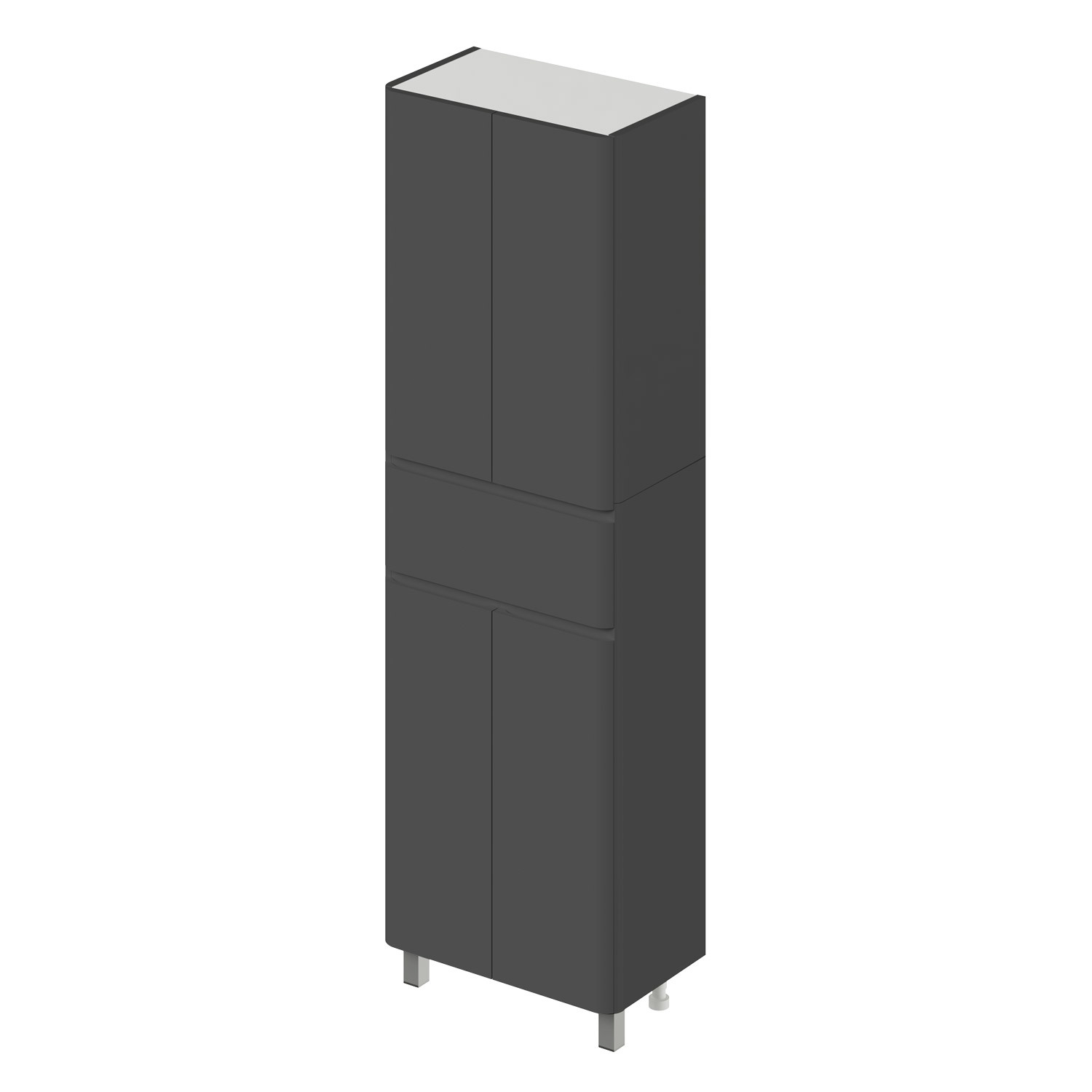 Изображение товара Пенал для ванной Итана Roberto 60 напольный 60x35tx190 цвет графит Изображение товара Пенал для ванной Итана Roberto 60 напольный 60x35tx190 цвет графит