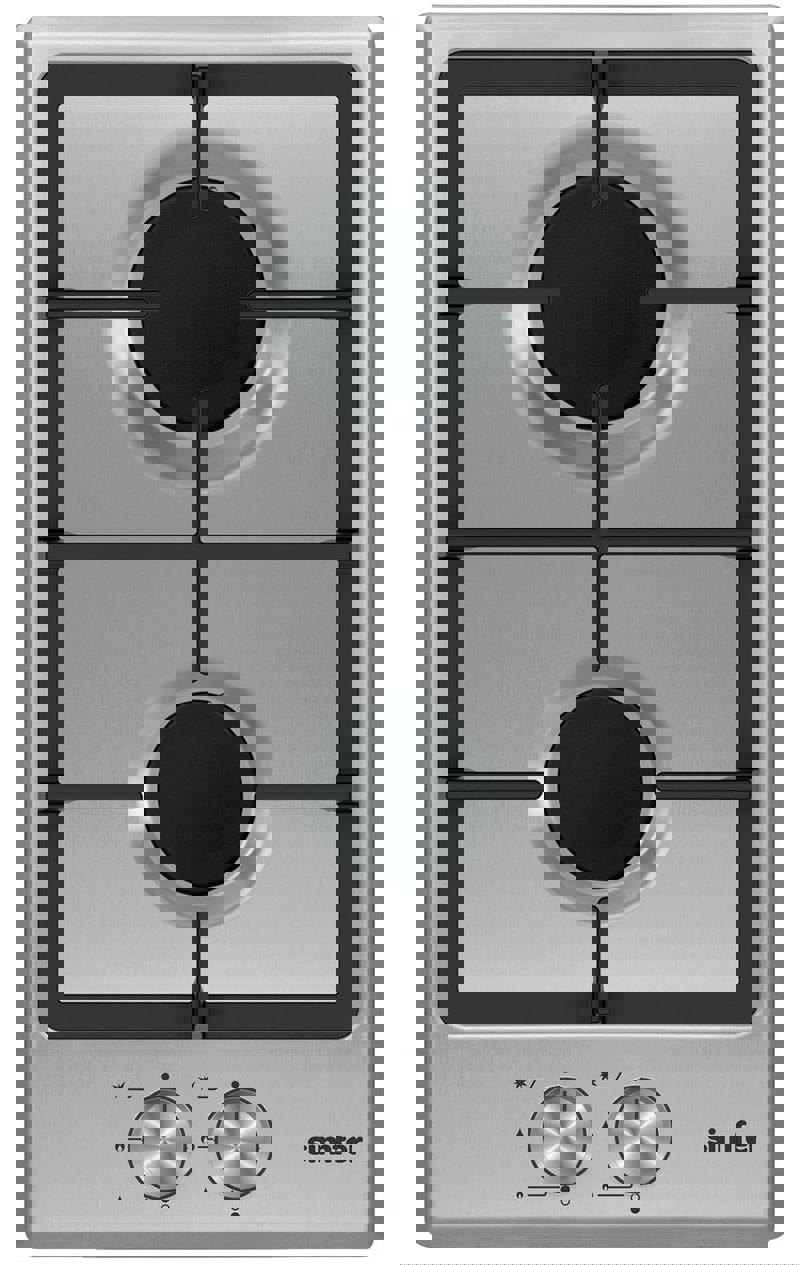 Изображение товара Газовая варочная панель Simfer H30V20M516 30 см 2 конфорки нержавеющая сталь