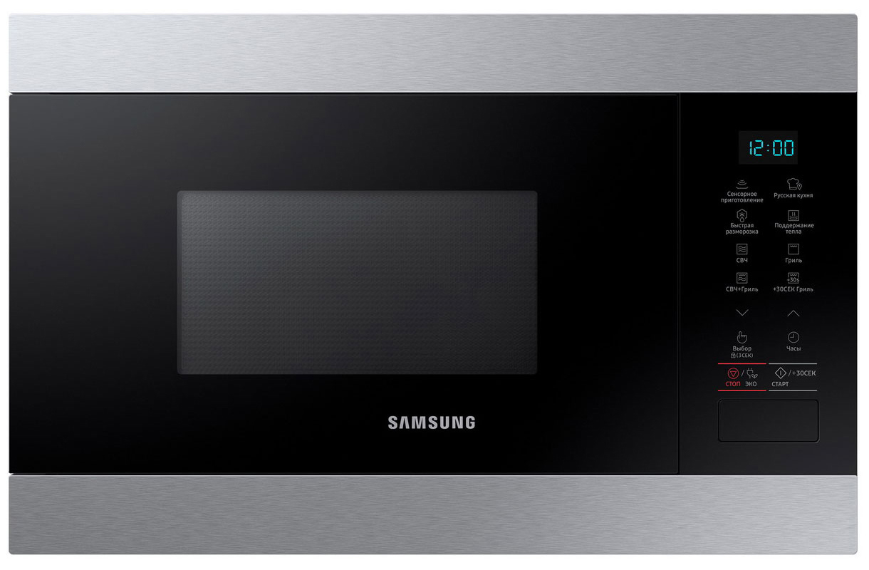 Изображение товара Встраиваемая микроволновая печь Samsung MG22M8074CT 22 л черная нержавейка