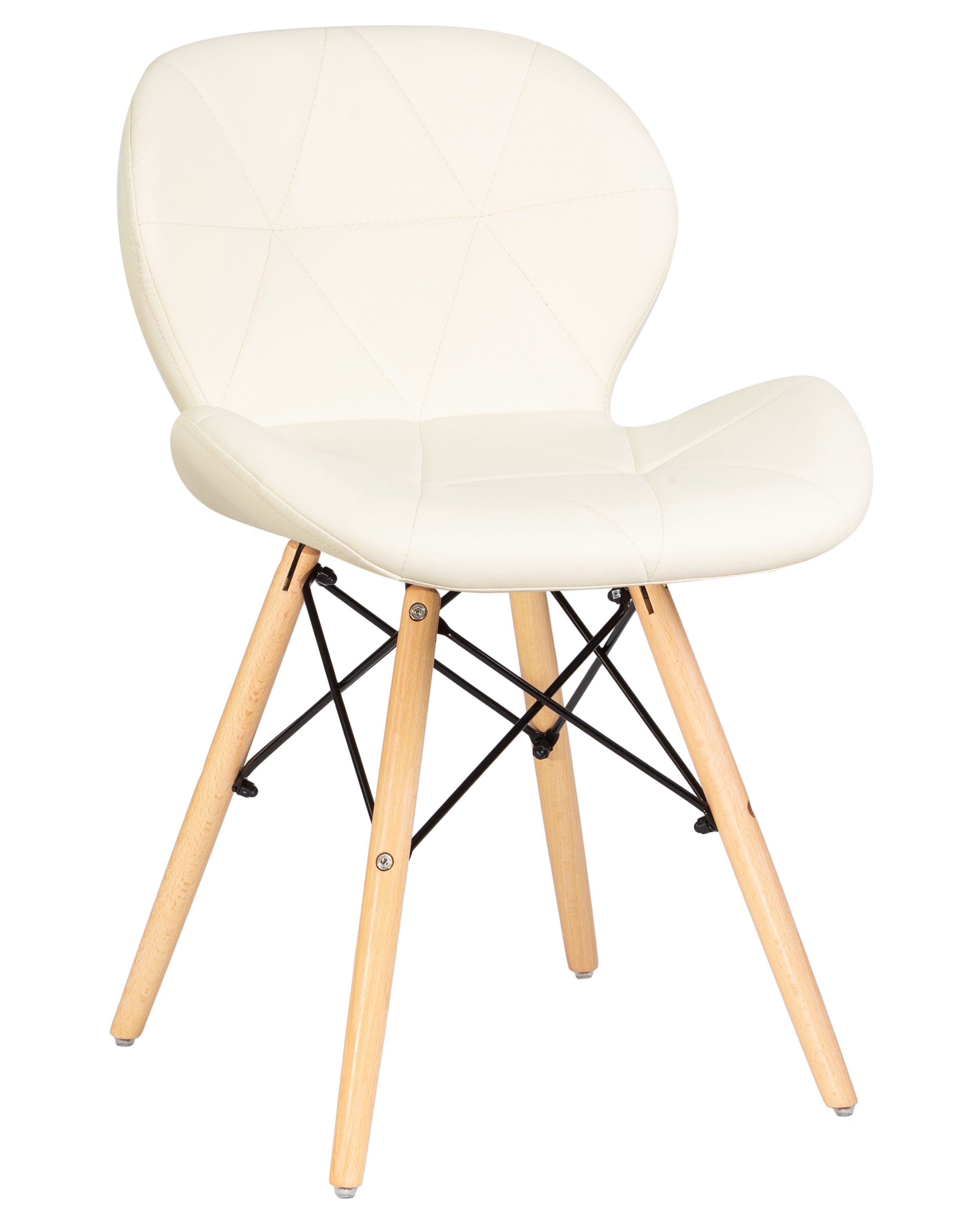 Изображение товара Кухонный стул Dobrin Butterfly LMZL 38x38x51 см искусственная кожа цвет кремовый