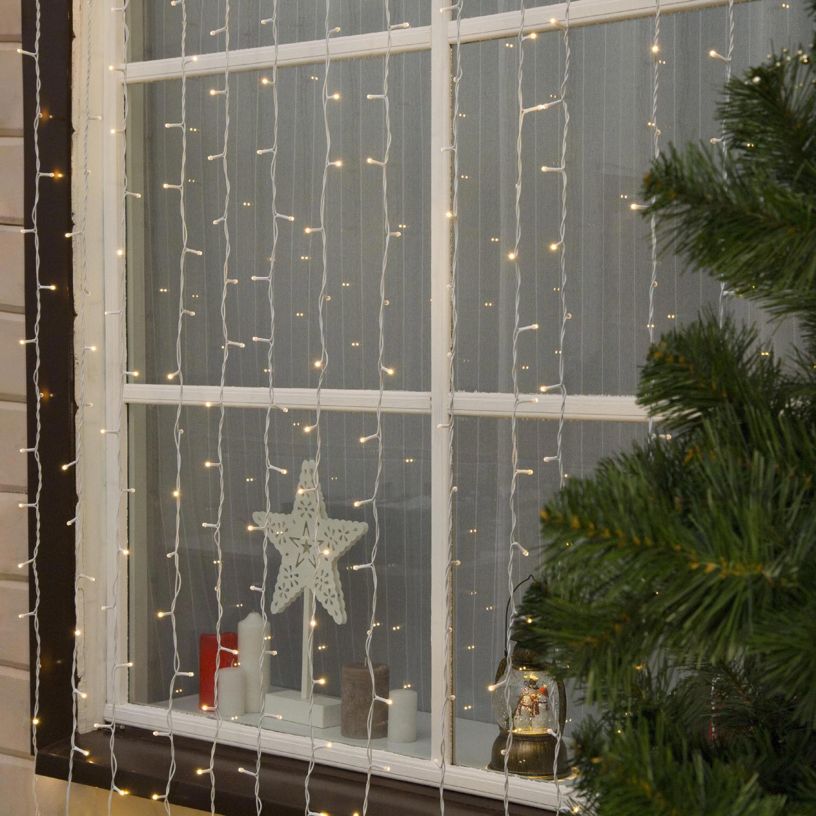 Изображение товара Электрогирлянда занавес 2x2 м 760 LED Теплый белый IP44