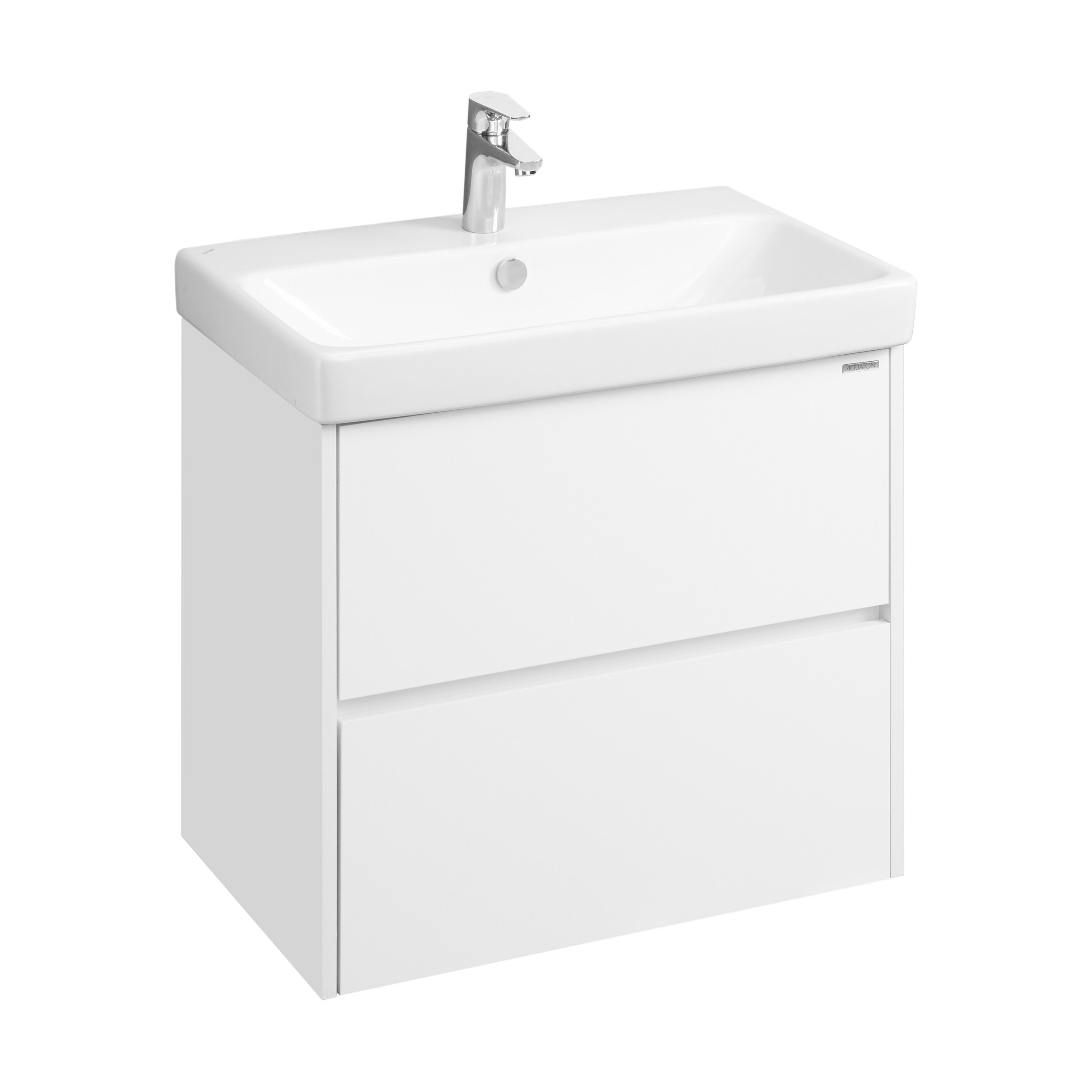 Изображение товара Тумба под раковину подвесная Aquaton 1A2518V0SD010 68.2см цвет белый, с раковиной