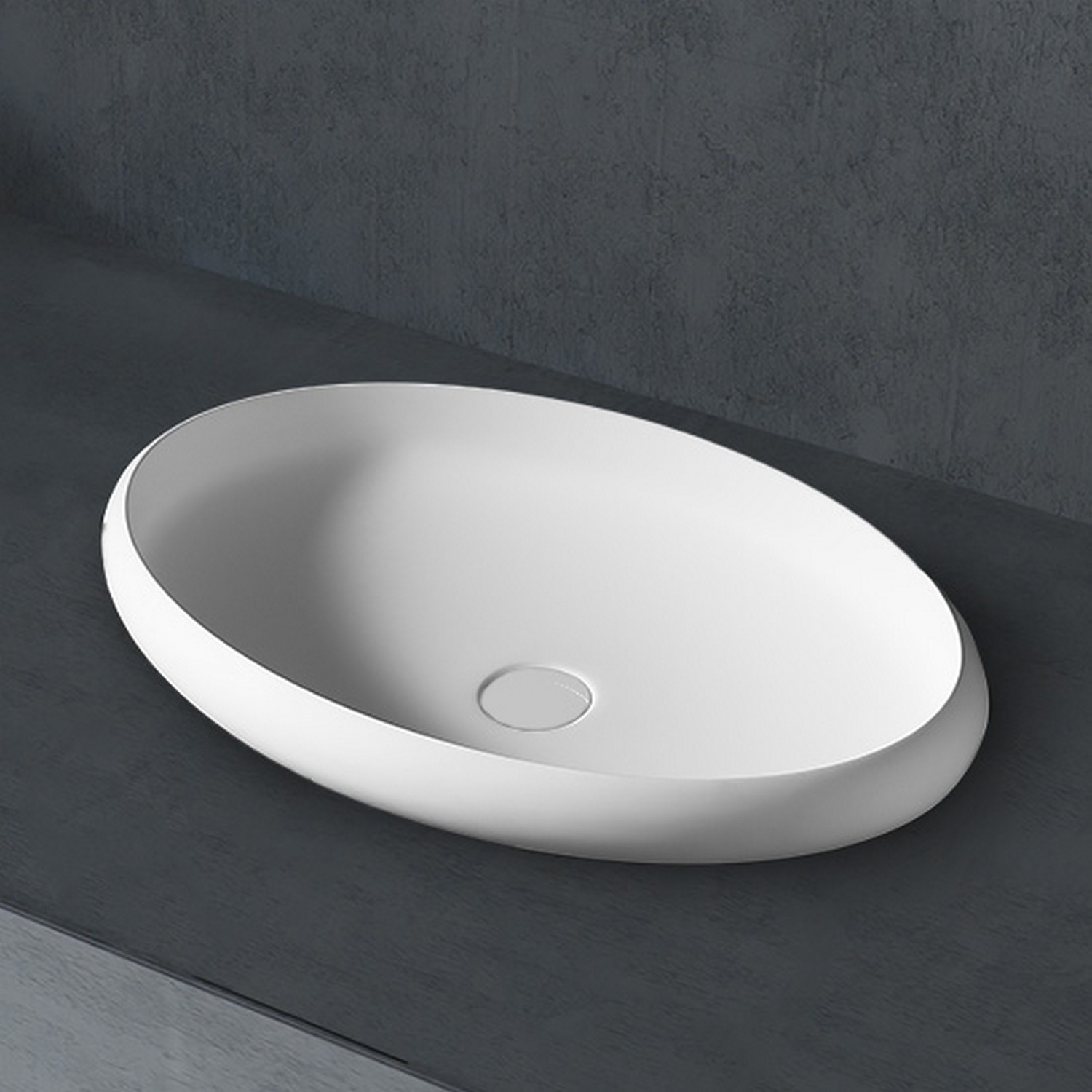 Изображение товара Раковина накладная Abber stein AS2614 60см цвет белый