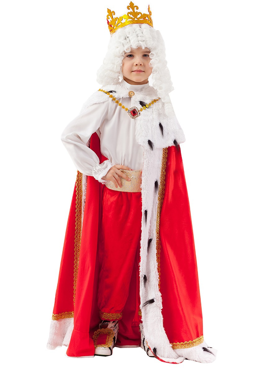 Изображение товара Детский костюм Пуговка Король для мальчиков 122 см праздничный маскарадный костюм