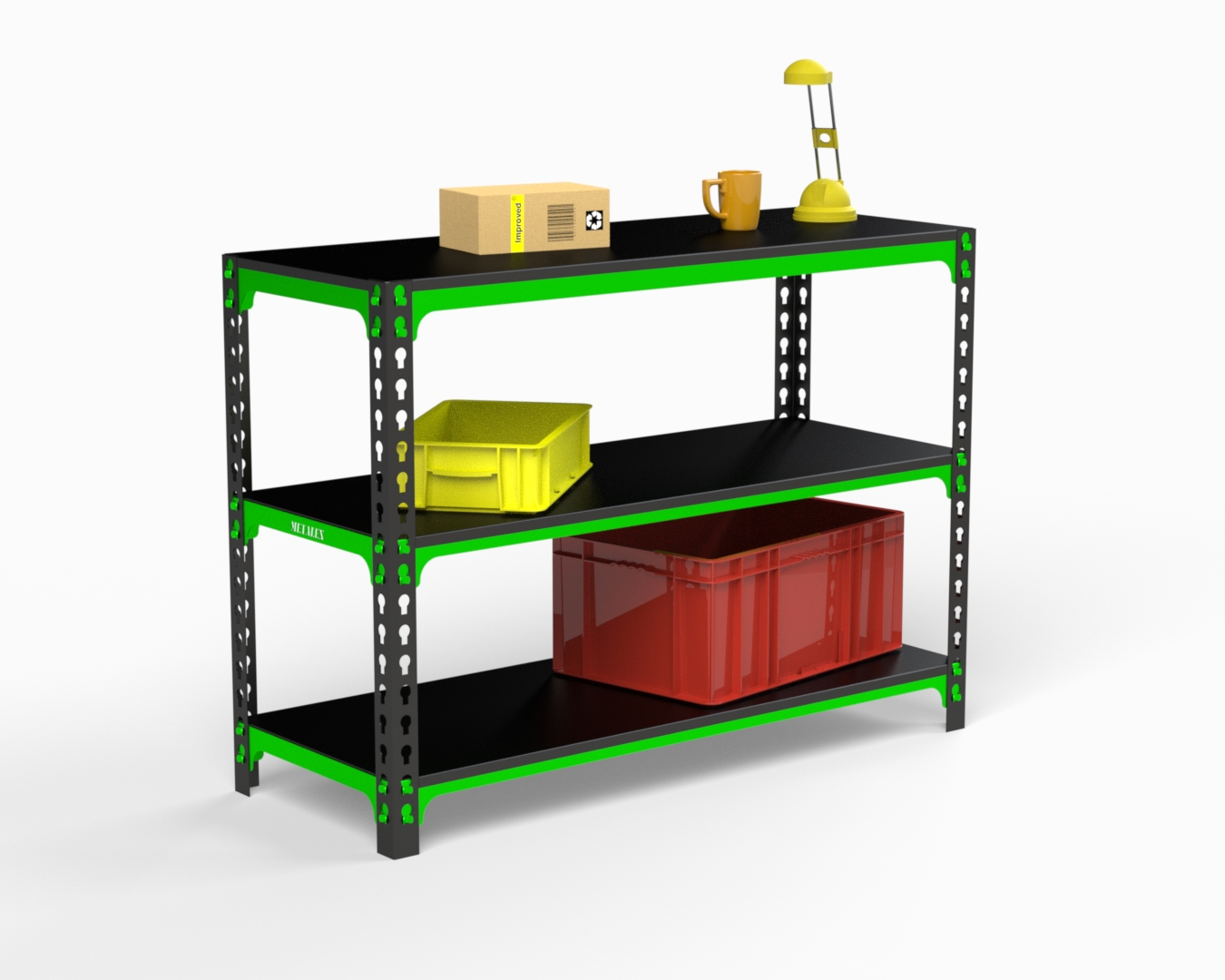 Изображение товара Стол-верстак стационарный Metalex SVPII951650, максимальная нагрузка 260 кг