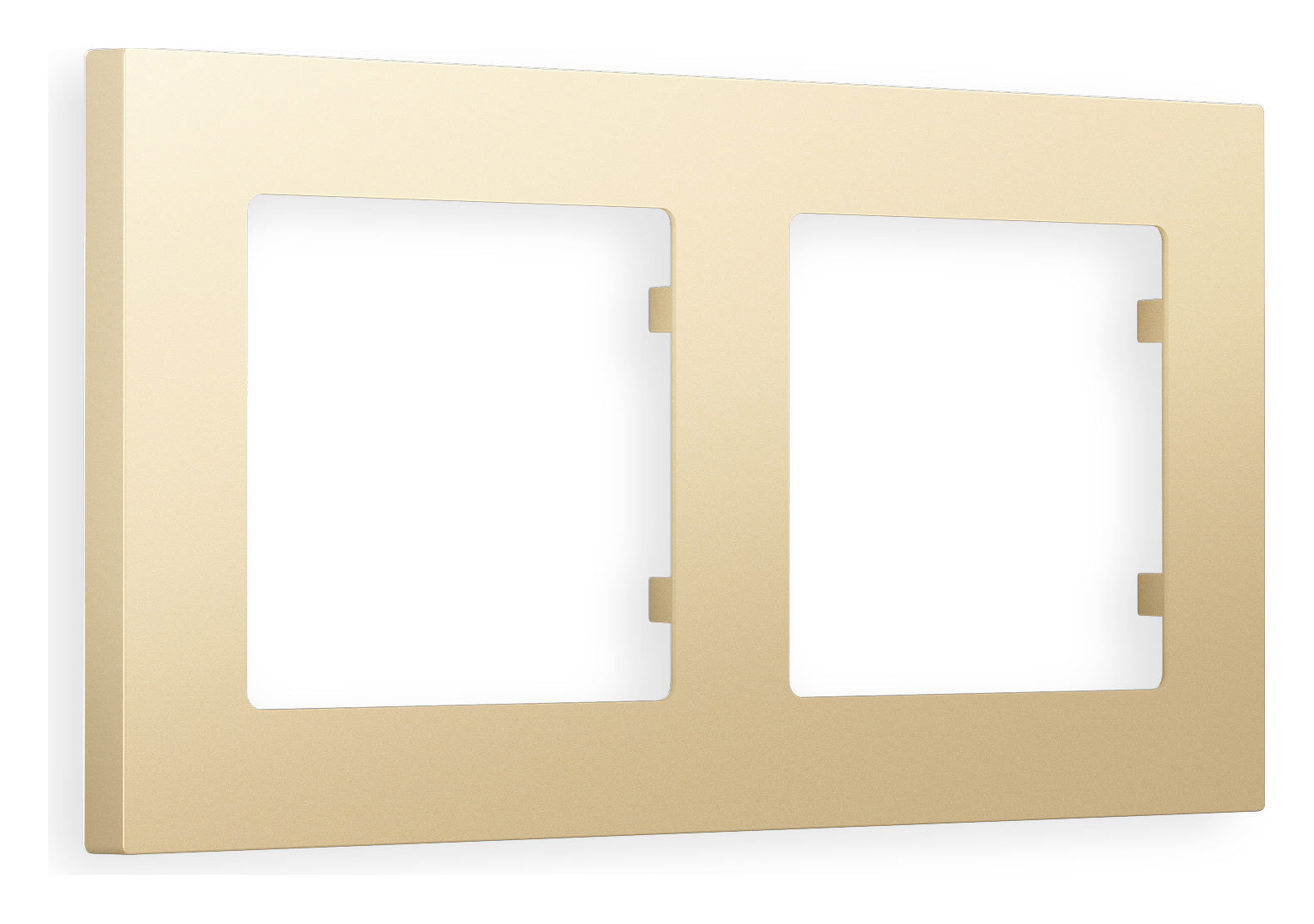 Изображение товара Рамка 2 поста Ambrella volt Alfa Techno AF220602 шампань накладной
