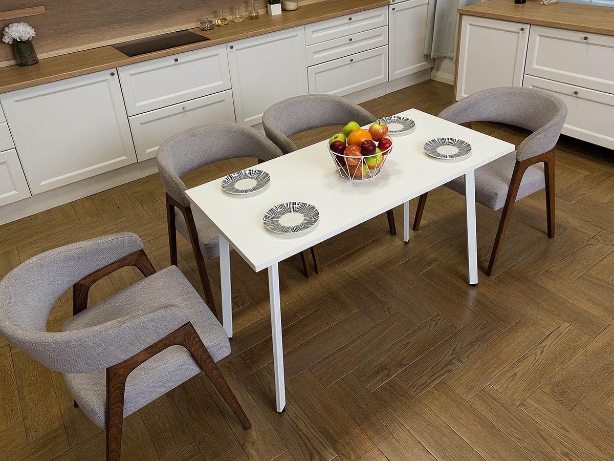 Изображение товара Кухонный обеденный стол Diko Loft Delight Dining DL 868304 120х60х75 см белый