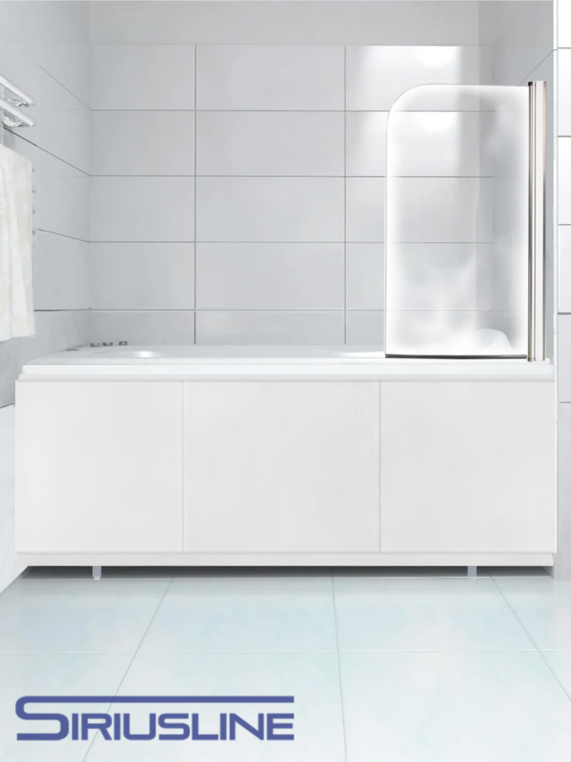 Изображение товара Экран для ванны Siriusline 170 см белый ПВХ алюминиевый профиль