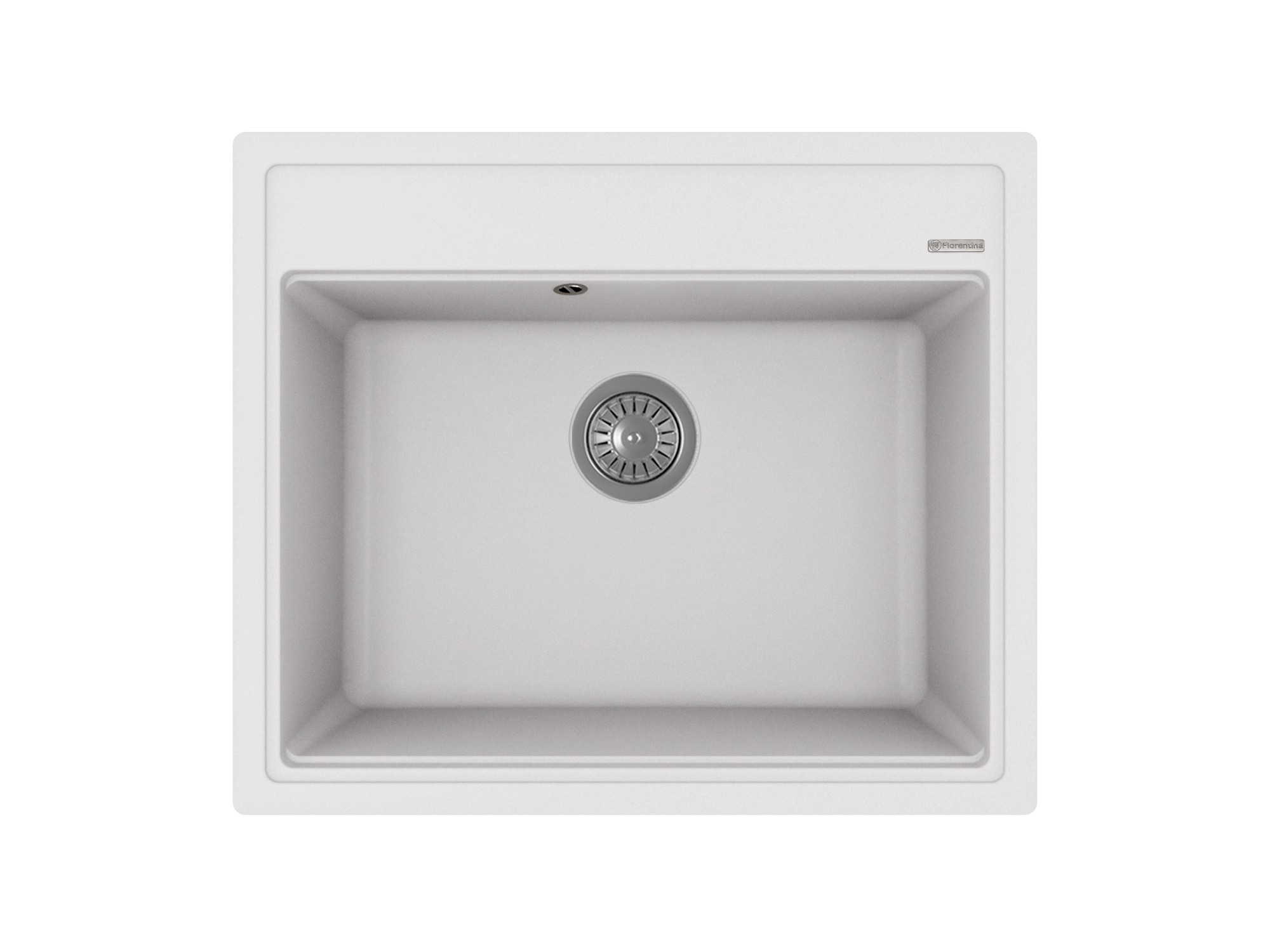 Изображение товара Накладная мойка Florentina Липси 600 51x60x20 см искусственный камень цвет жасмин