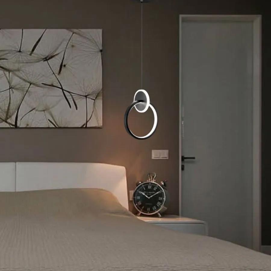 Изображение товара Подвесной светодиодный светильник Лучи Мелодия света 000077235 3 м² неоклассика черный