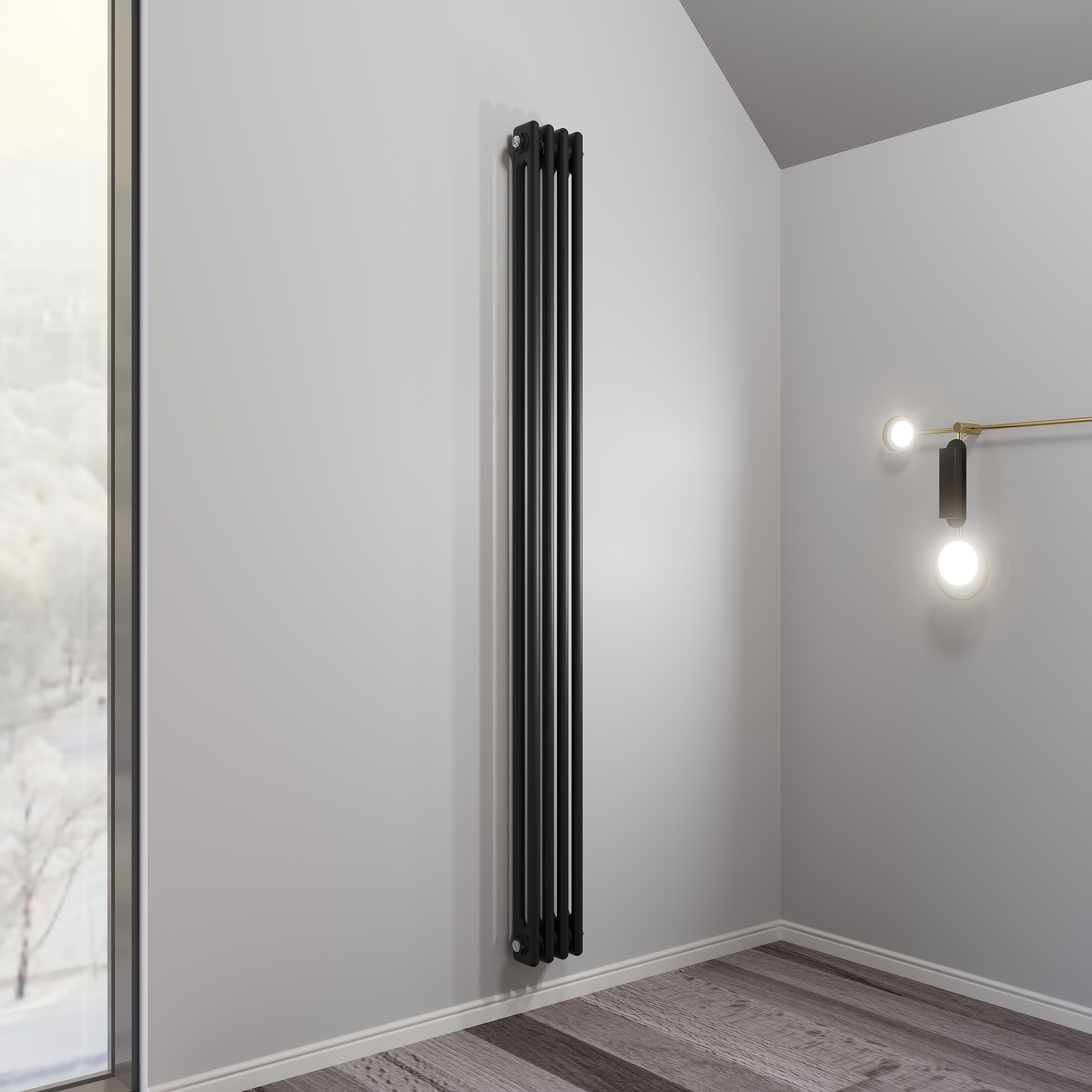 Изображение товара Радиатор трубчатый Faberg Extra 2 1724/70 4 секции черный Китай