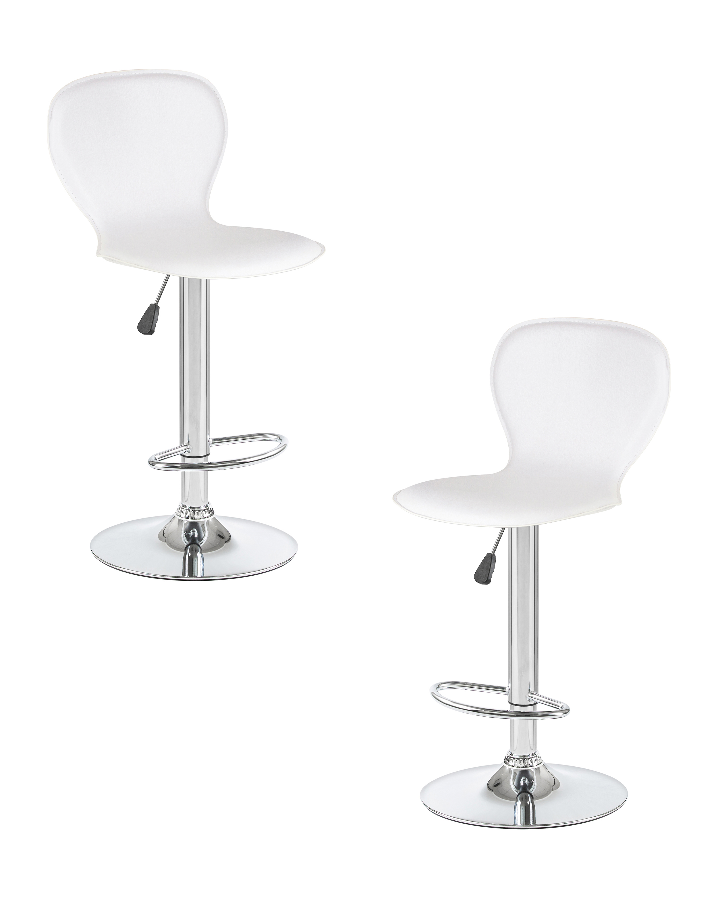 Изображение товара Барный стул Dobrin Elisa lm-2640 белый регулируемый вращающийся