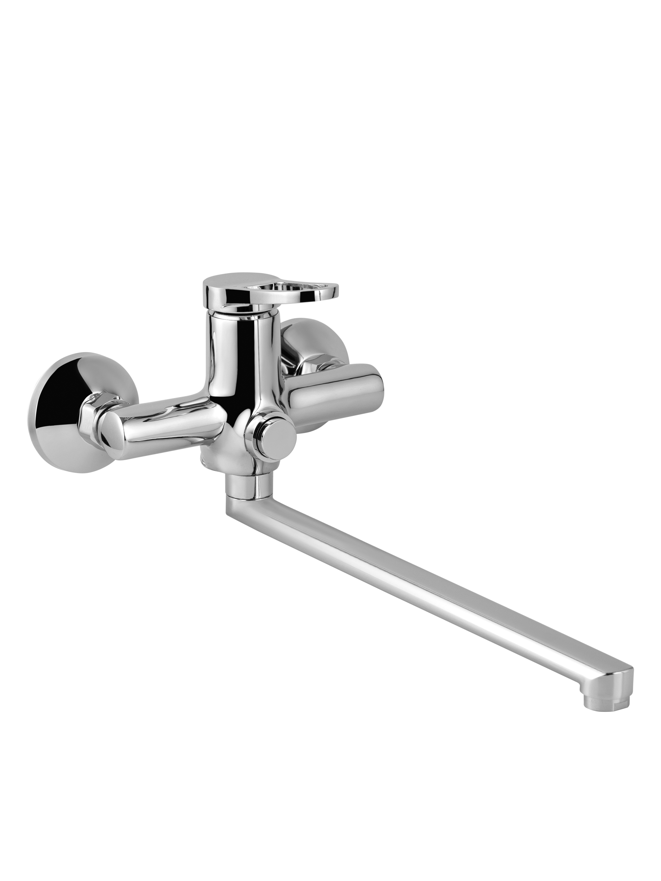 Изображение товара Смеситель для ванны POTATO P22276 с душем латунь с длинным изливом цвет хром