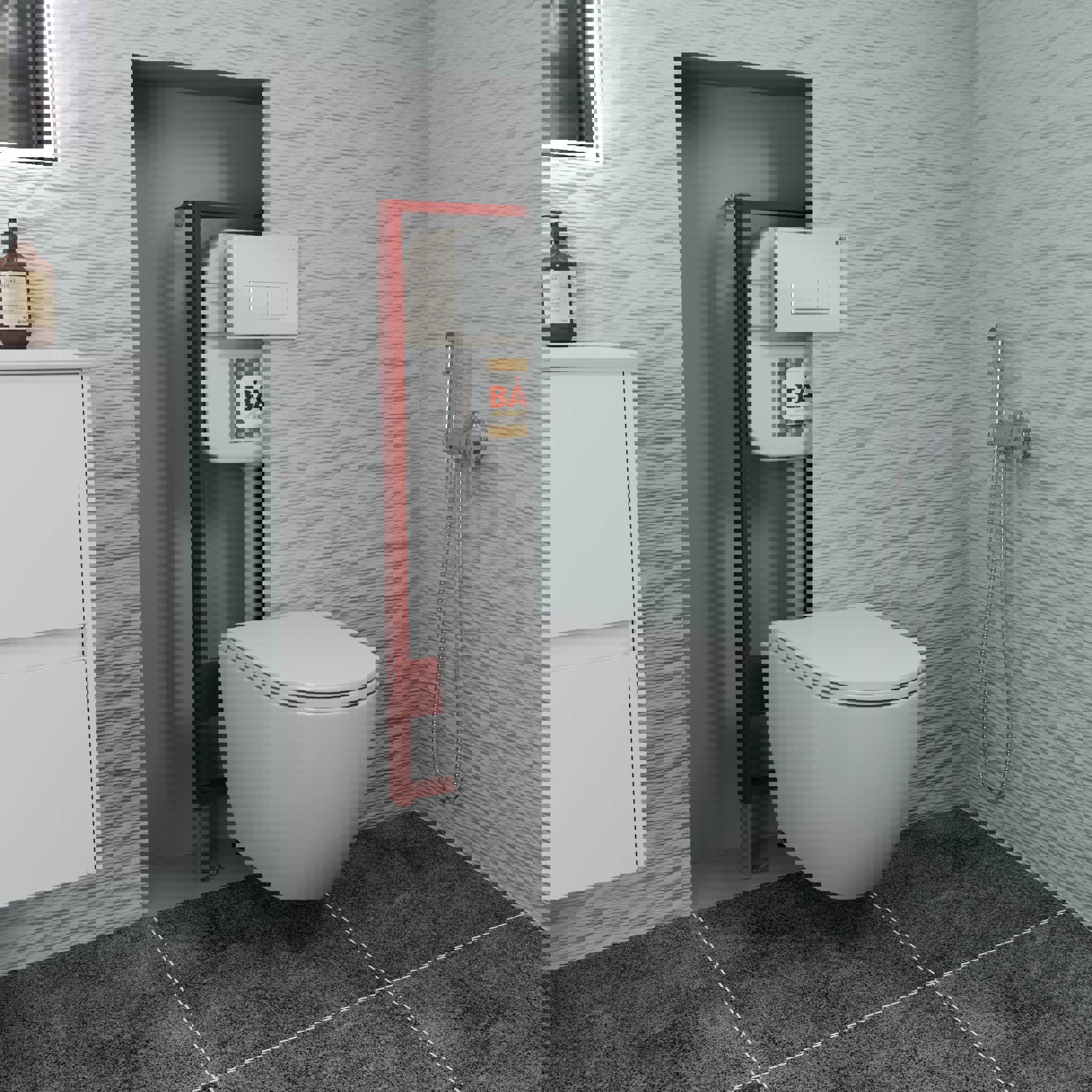 Изображение товара Комплект инсталляция BAUEDGE NEO45700-BL0002-Q00006 6 в 1