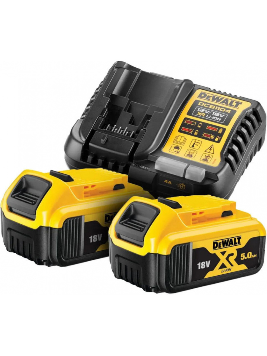 Изображение товара Аккумулятор Dewalt DCB1104P2, 18 В Li-Ion 5 Ач, 2 шт