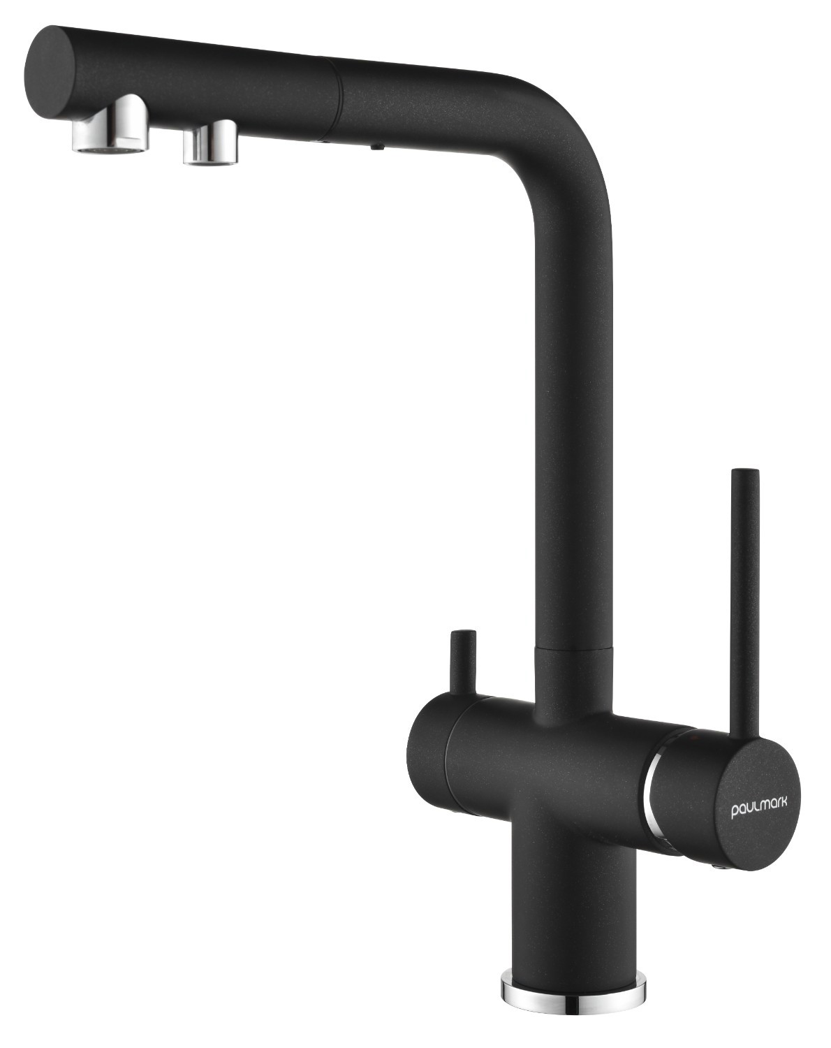 Изображение товара Смеситель для кухни Paulmark Ser213222-418 с выдвижным изливом и каналом для питьевой воды