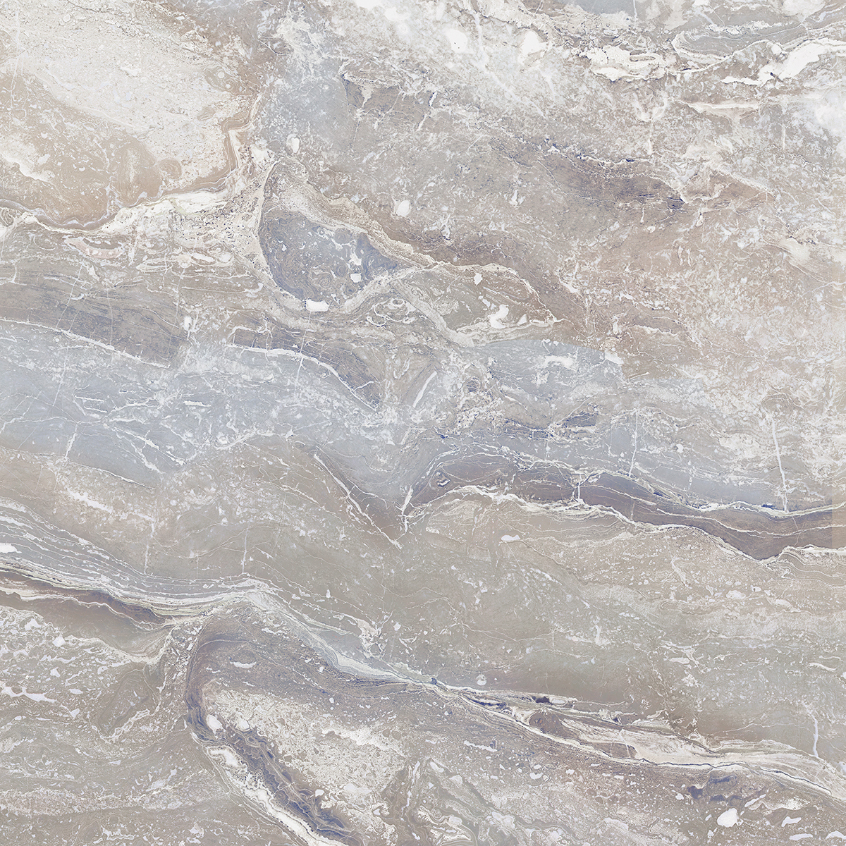 Изображение товара Керамическая напольная плитка Eletto Fletto 42x42см серый мрамор