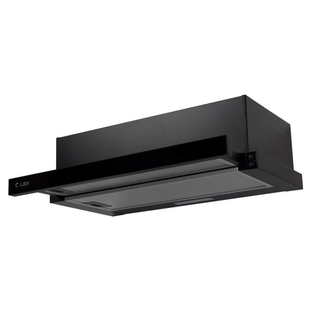 Изображение товара Вытяжка Lex Hubble G 500 50 см черная бесшумная с LED подсветкой и двумя скоростями