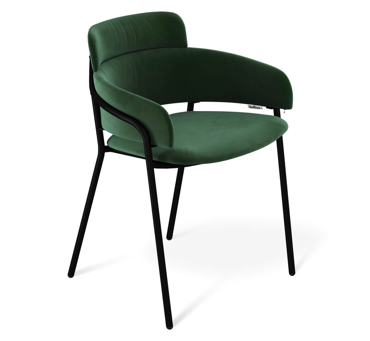 Изображение товара Стул Sheffilton 9037958402 44x76x58 см велюр цвет Черный