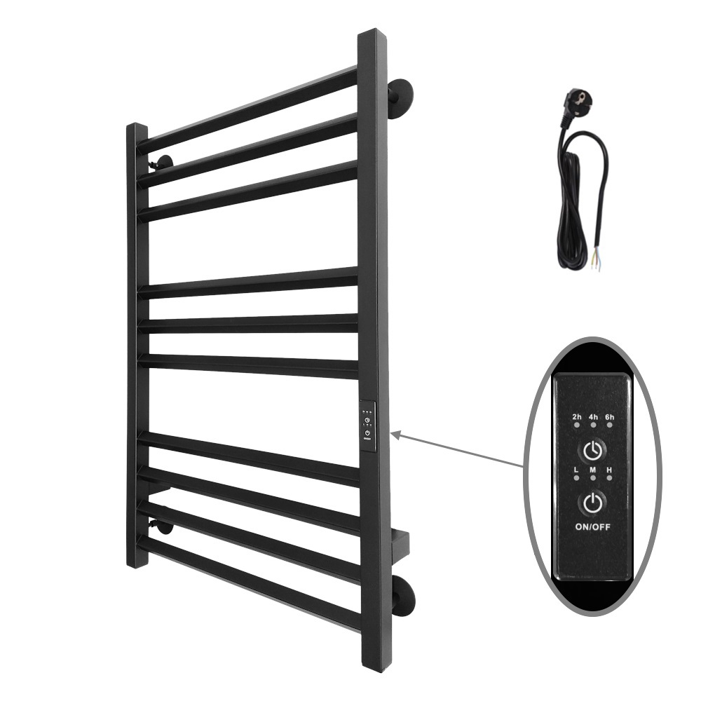 Изображение товара Полотенцесушитель электрический Altasan Армада Проф Ромб 500x800 мм 120 Вт с терморегулятором лесенка цвет черный муар