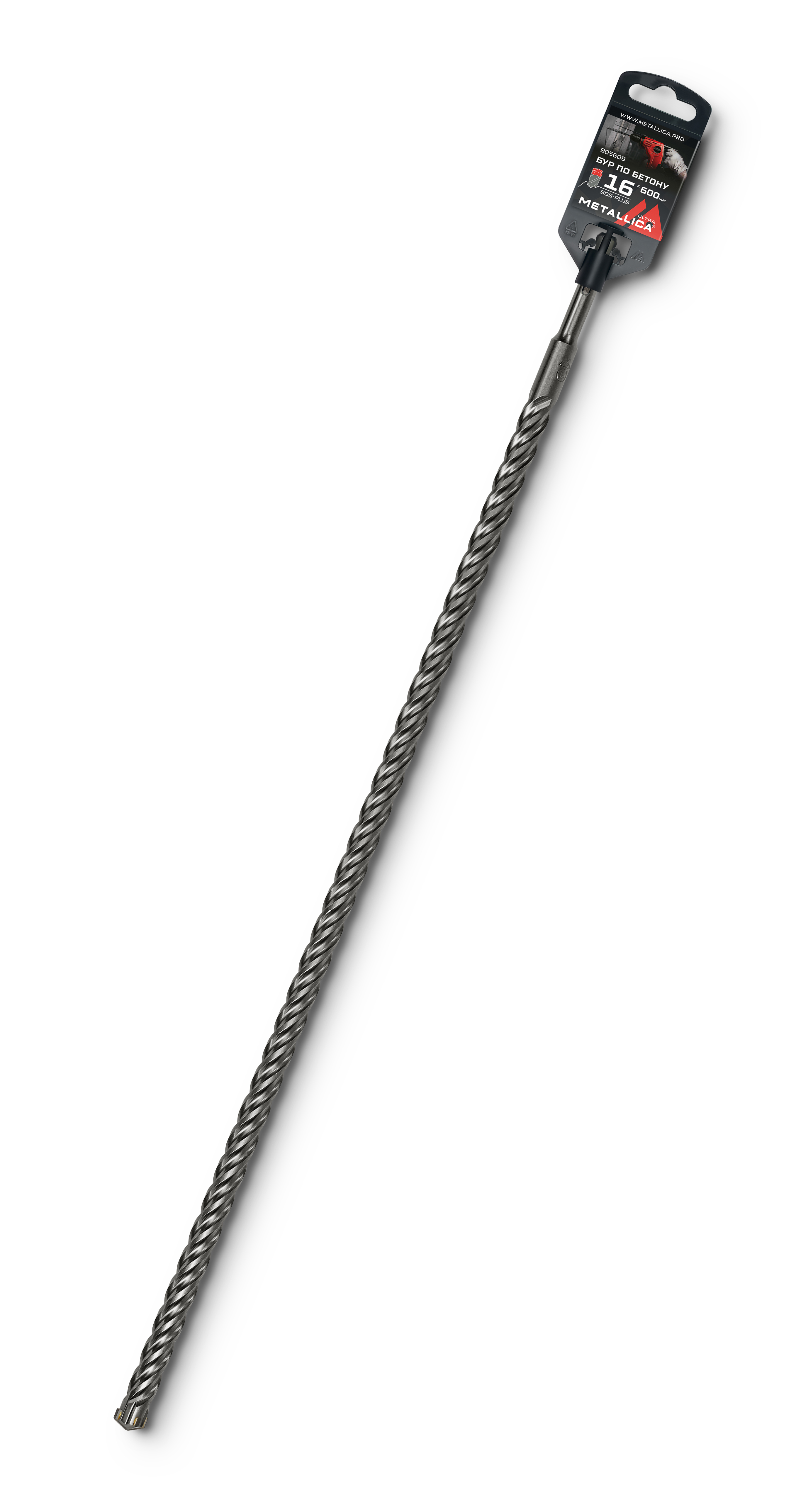 Изображение товара Бур по бетону SDS Plus Metallica 16x600 мм серия ULTRA высокая производительность