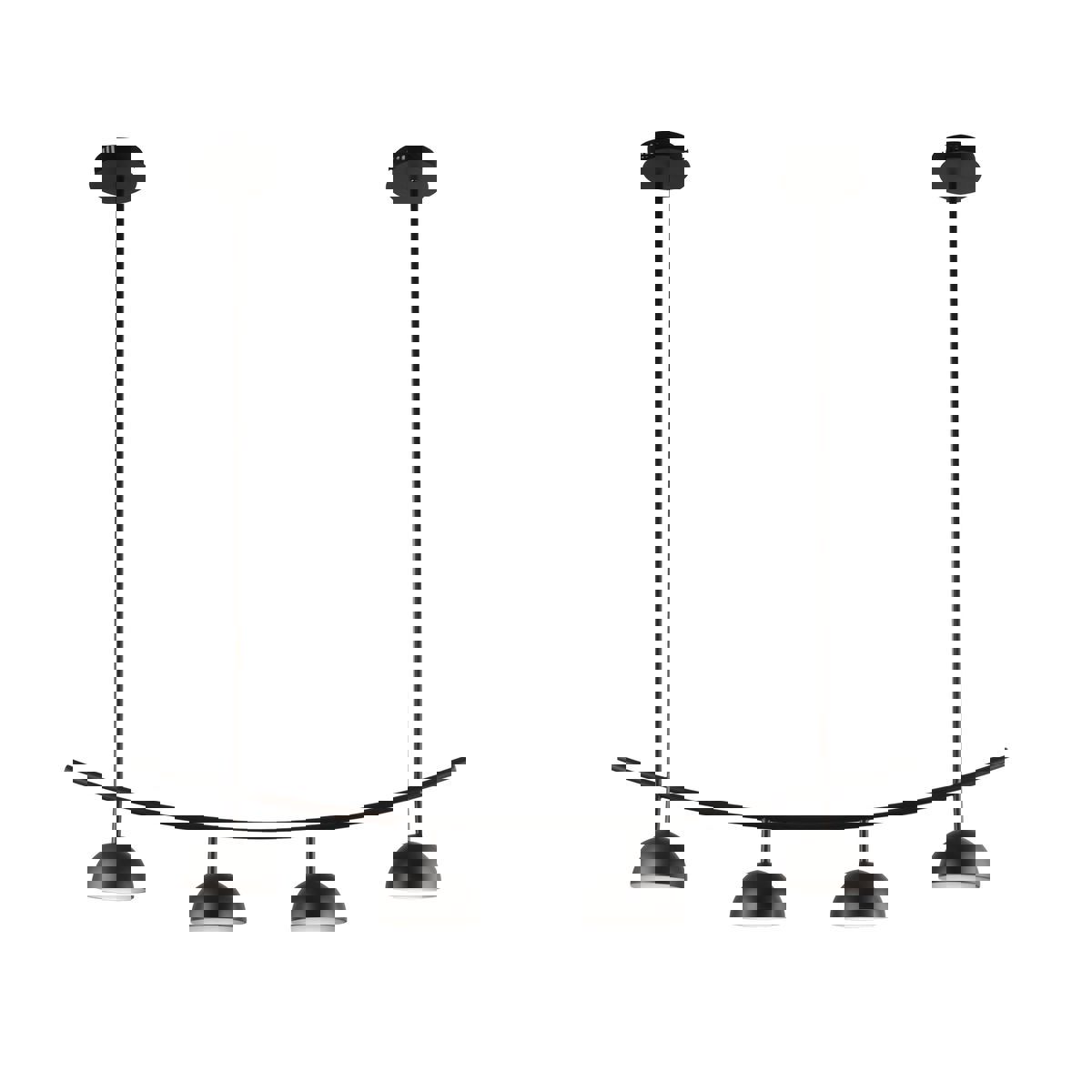 Изображение товара Люстра потолочная светодиодная Kink Light Стиви 07652-4,19 черная для 15 м²