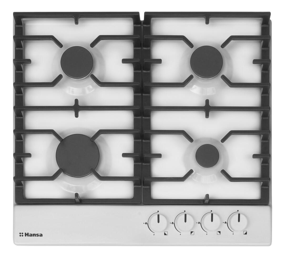 Изображение товара Газовая варочная панель Hansa BHGW630301 СП-00033230 59 см 4 конфорки цвет белый