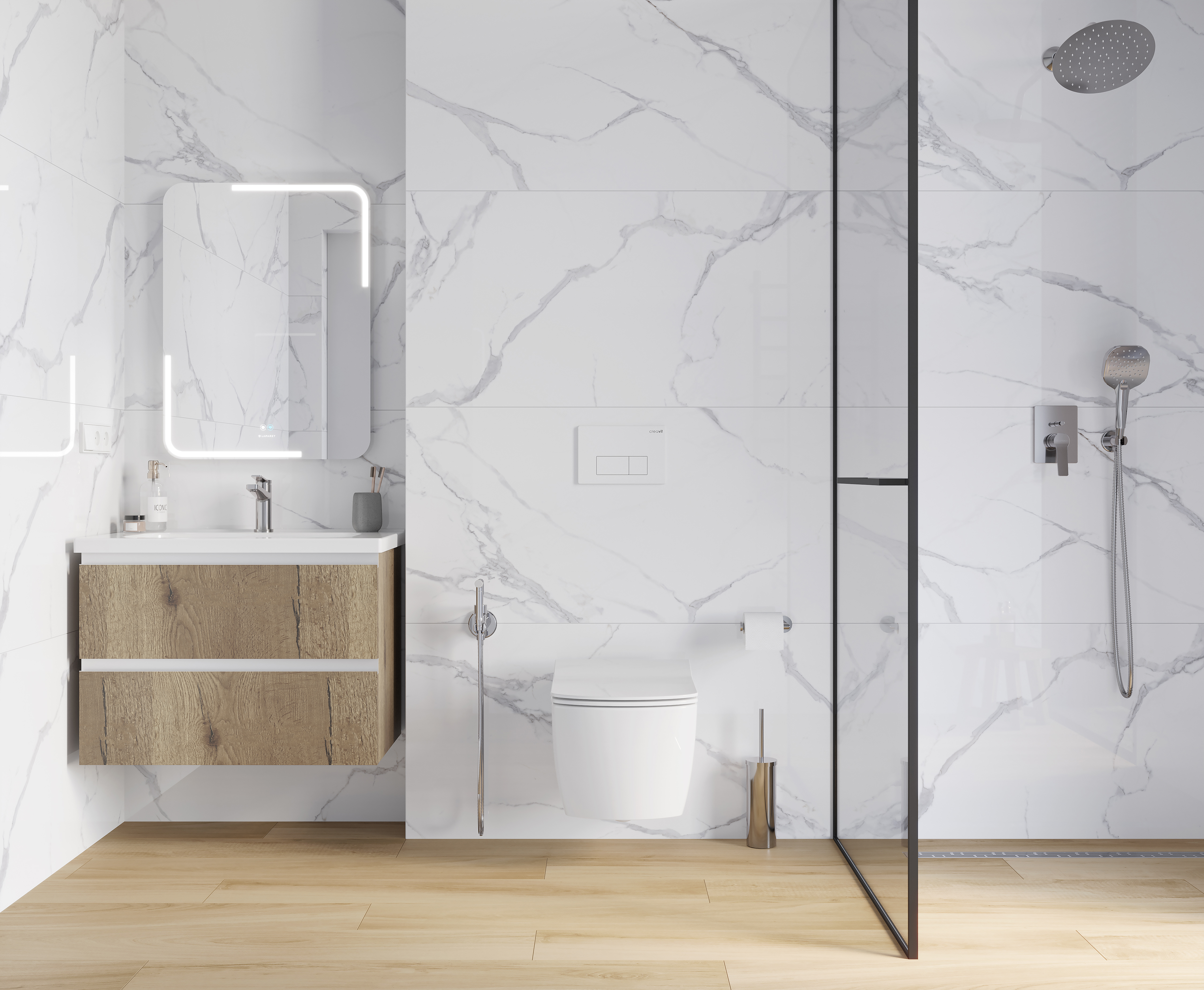 Изображение товара Керамогранит Ceradim Calacatta splendid silver х9999304480 60x60см цвет белый