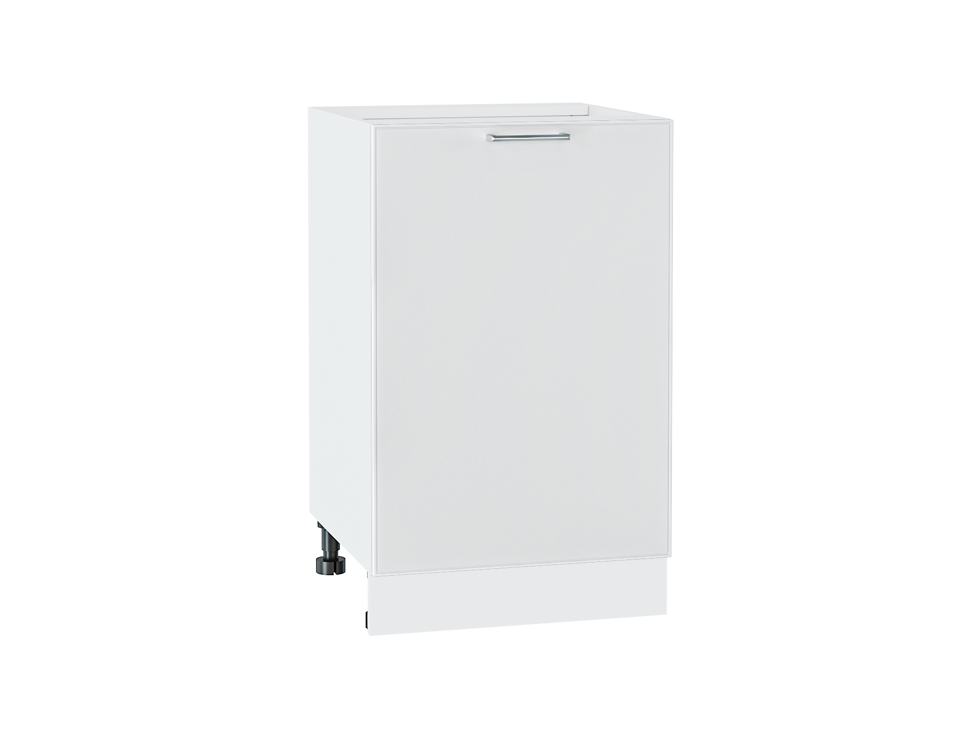 Изображение товара Напольный шкаф с 1-ой дверцей Сурская Мебель Мемфис 50x81.60x47.80 см МДФ цвет кальяри/белый софт