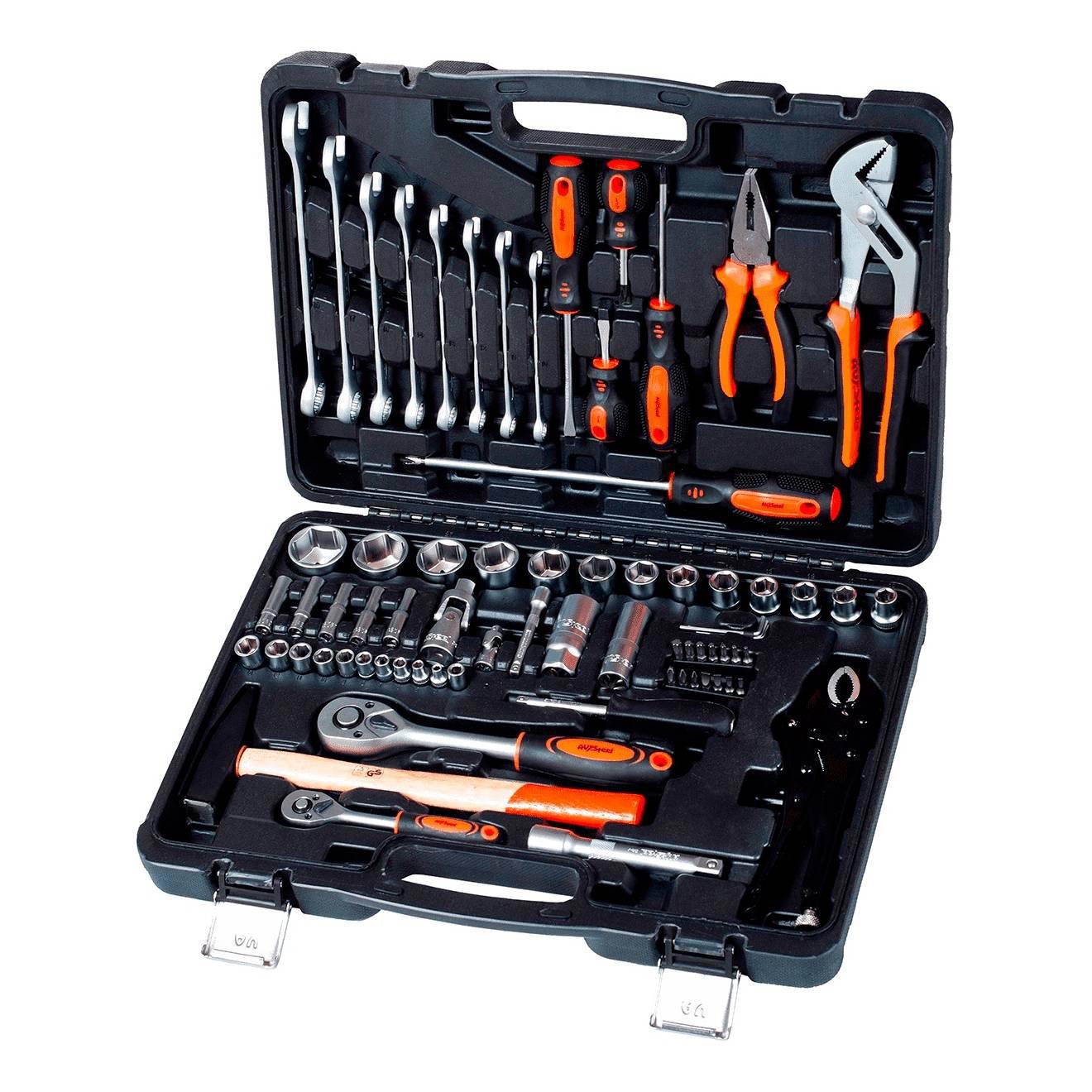 Изображение товара Набор инструментов AV Steel AV-011072, 72 предм.