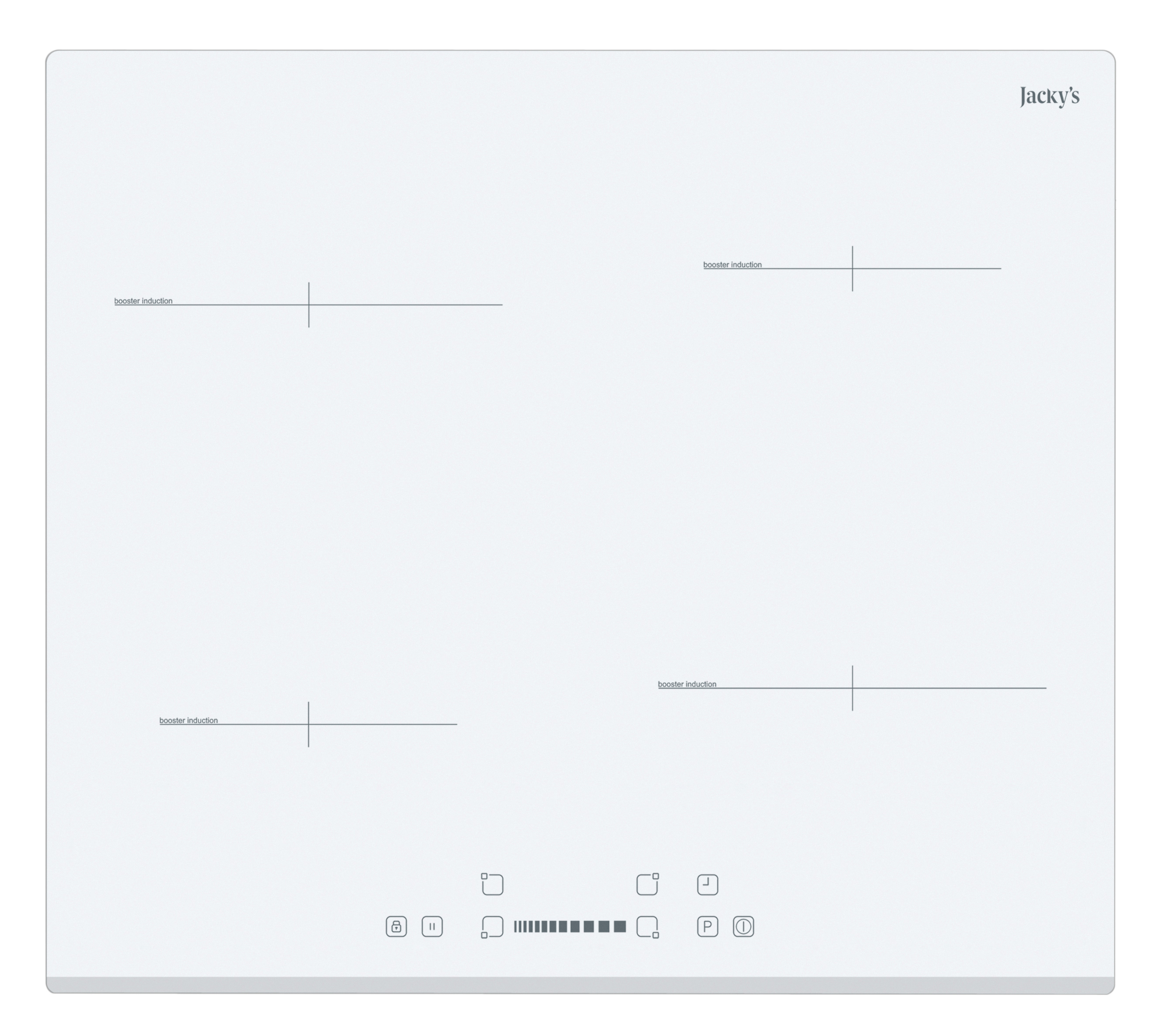 Изображение товара Электрическая индукционная варочная панель Jacky's JH IW66 4 конфорки белая