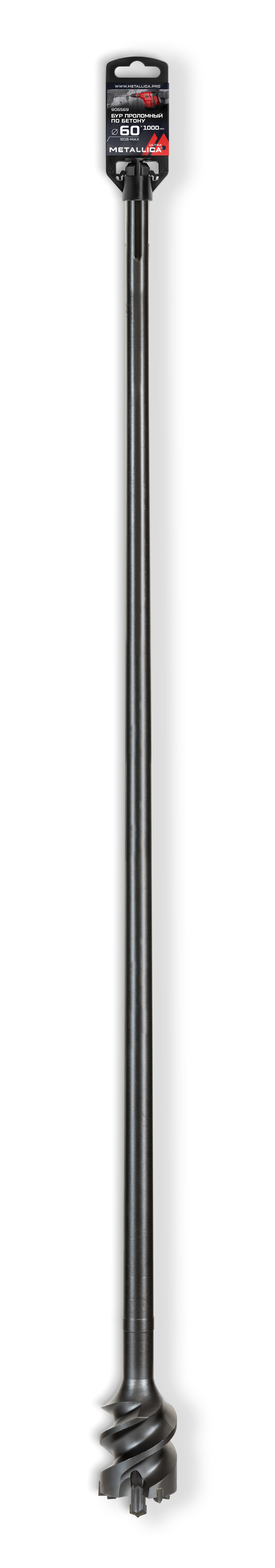 Изображение товара Бур по бетону SDS Max Metallica 906569 60x1000 мм профессиональный SDS-max