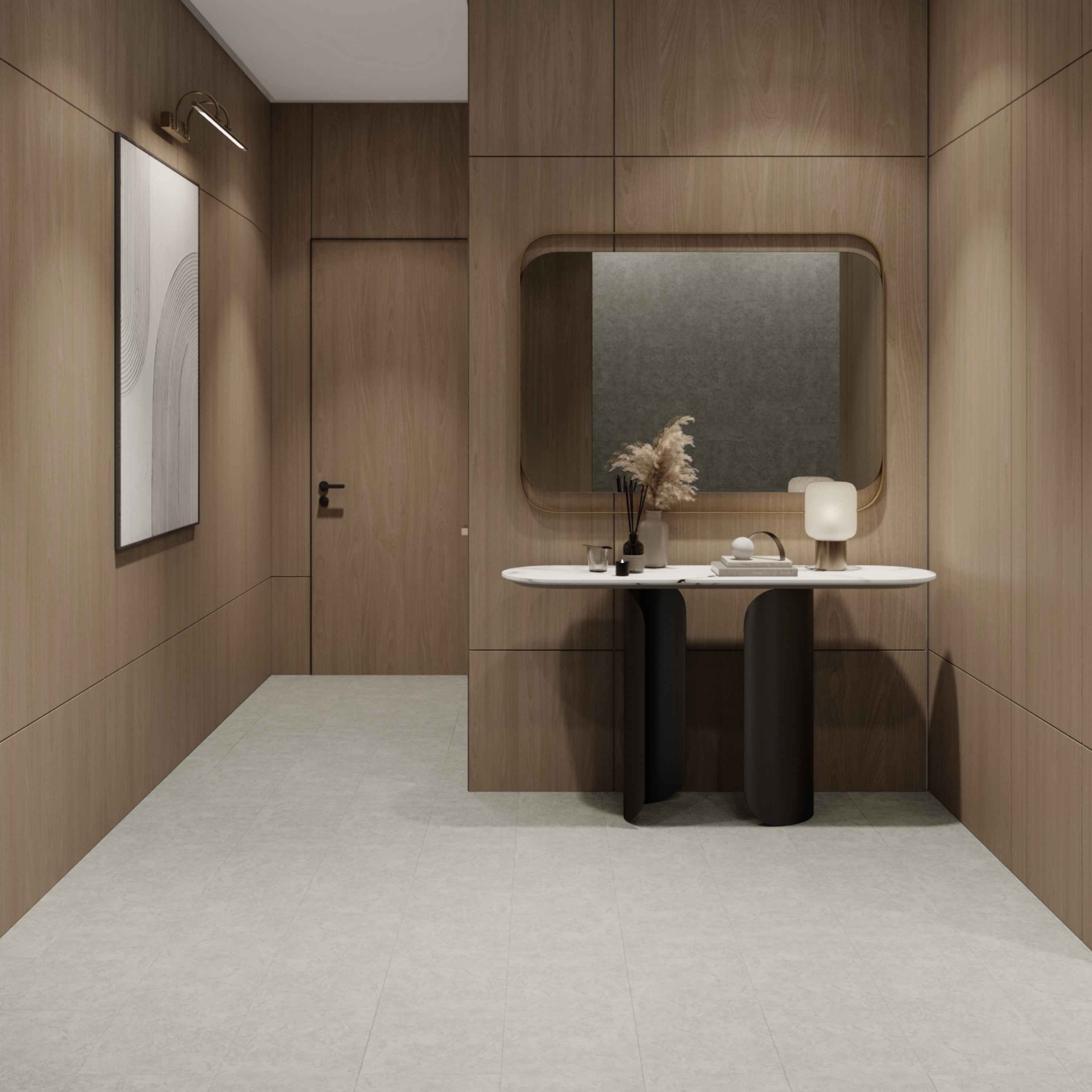 Изображение товара Кварцвиниловая плитка Novafloor Keramik 2.23м² 43 класс белый имитация дерева