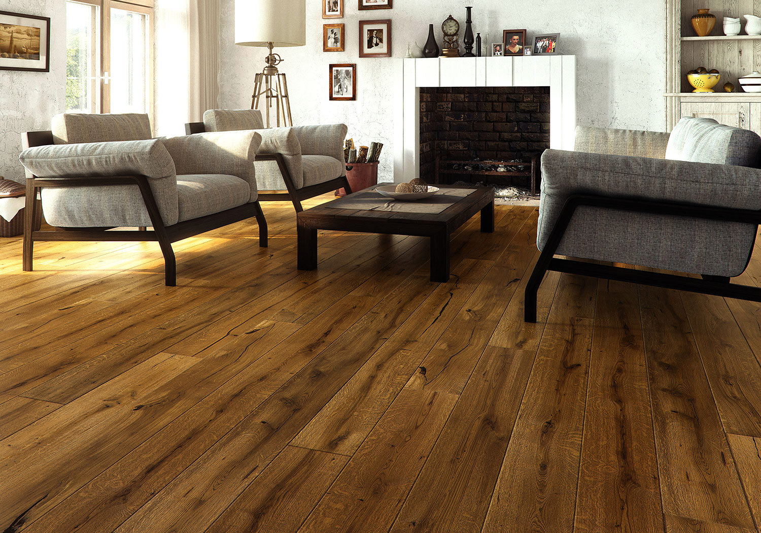 Изображение товара Паркетная доска Barlinek Дуб Porto Grande 43 класс 14 мм с фаской 2.77 м²