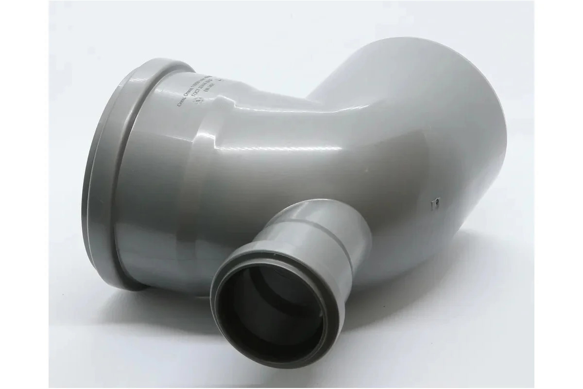 Изображение товара Отвод канализационный малошумный Flextron 110x50 мм 87° из полипропилена