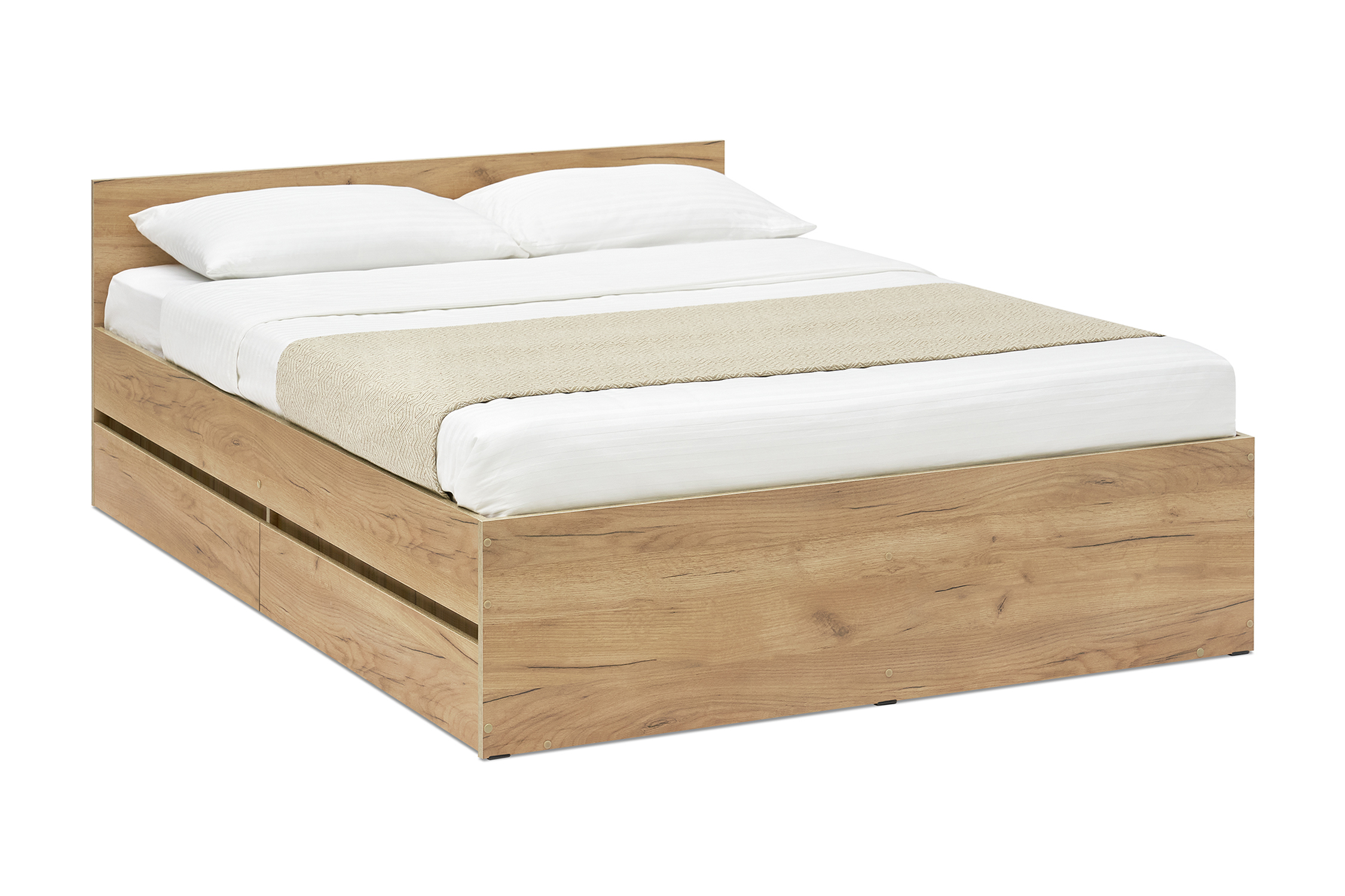 Изображение товара Кровать Нонтон 08-202089 143.4 x 67 x 203.4 см ЛДСП цвет дуб золотой