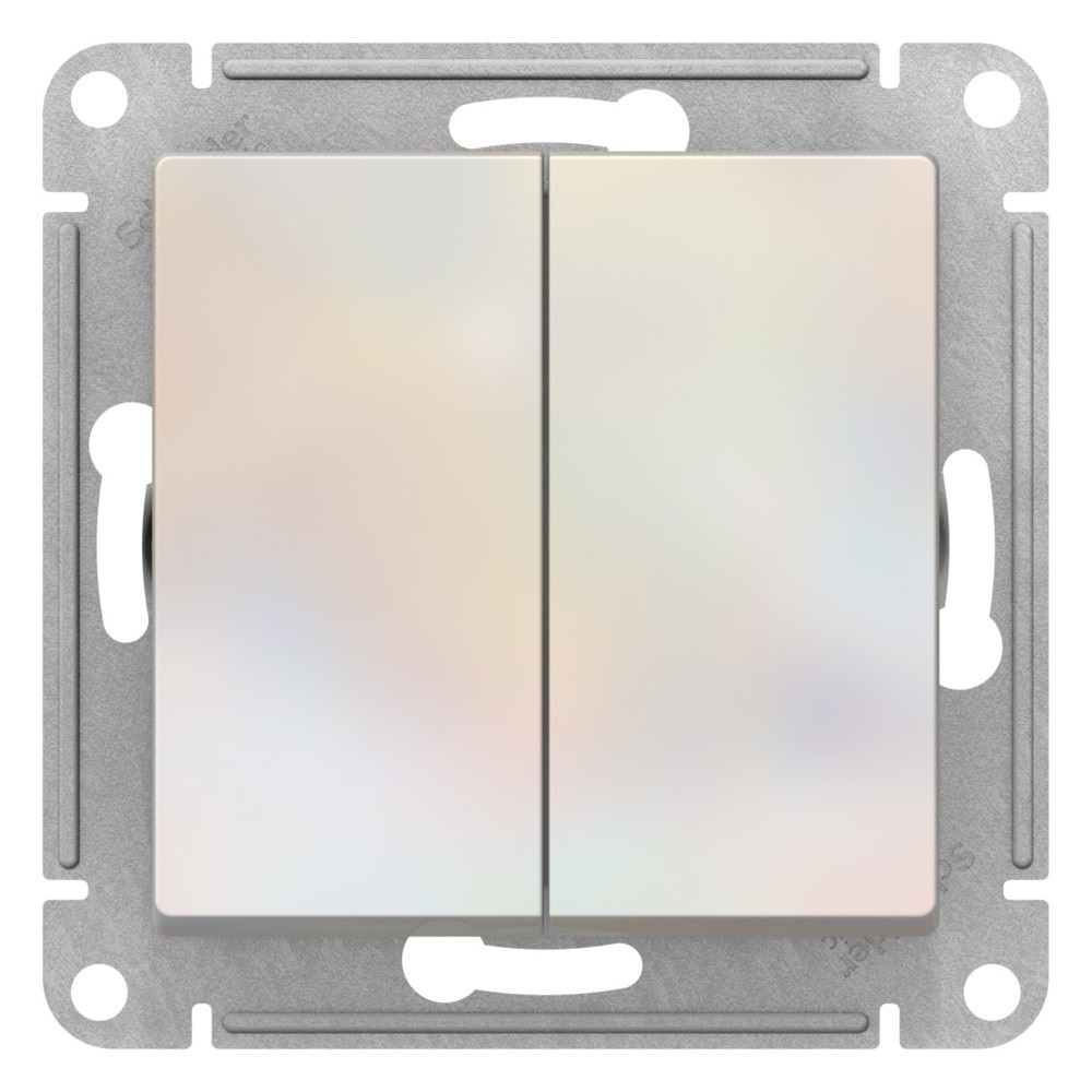 Изображение товара Переключатель перекрестный встраиваемый AtlasDesign ATN000473 2 клавиши белый SYSTEME ELECTRIC