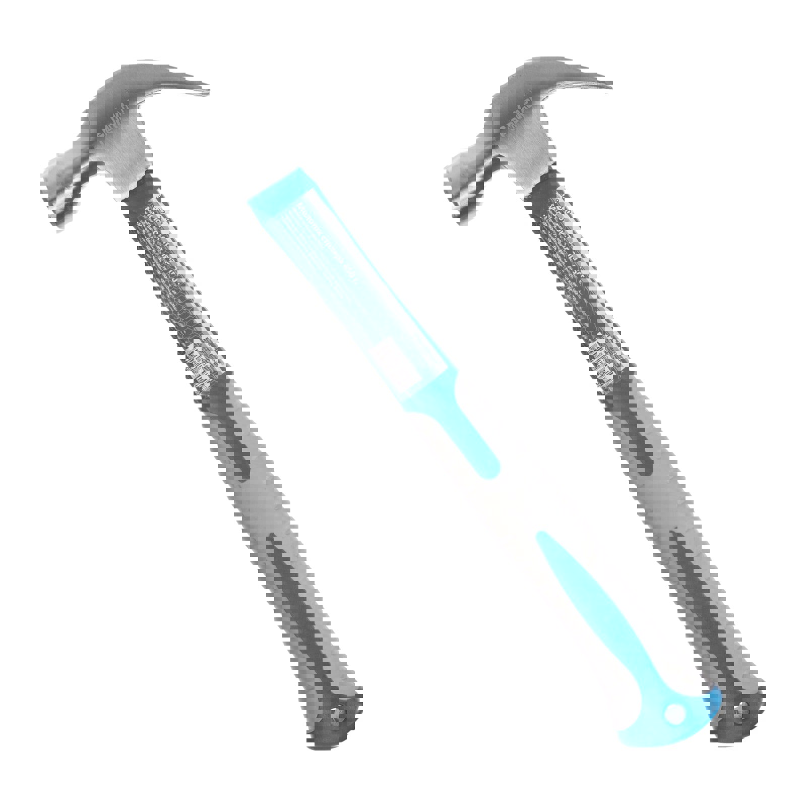 Изображение товара Молоток-гвоздодер Ремоколор 38-3-204 с фиберглассовой рукояткой 450 г