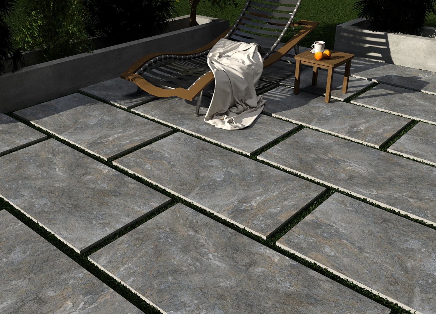 Изображение товара Керамогранит КЕРАМОПРО Loren Dark Grey 60x60 см, морозостойкий, нескользящий