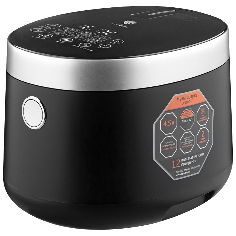 Изображение товара Мультиварка Leonord Le-1761e 659245 4.5 л 12 программ цвет черный