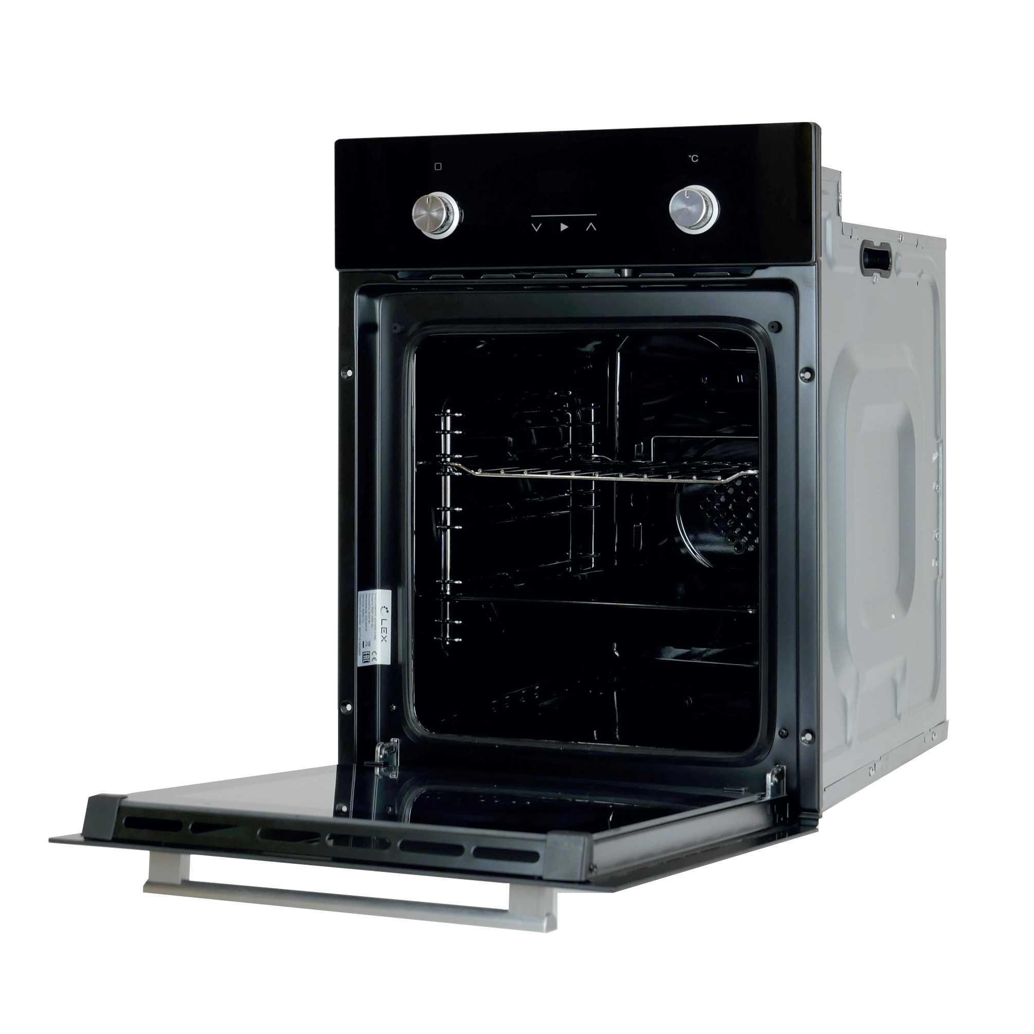Изображение товара Электрический встраиваемый духовой шкаф Lex Edp 4590 Bl 45x60x58 см цвет черный
