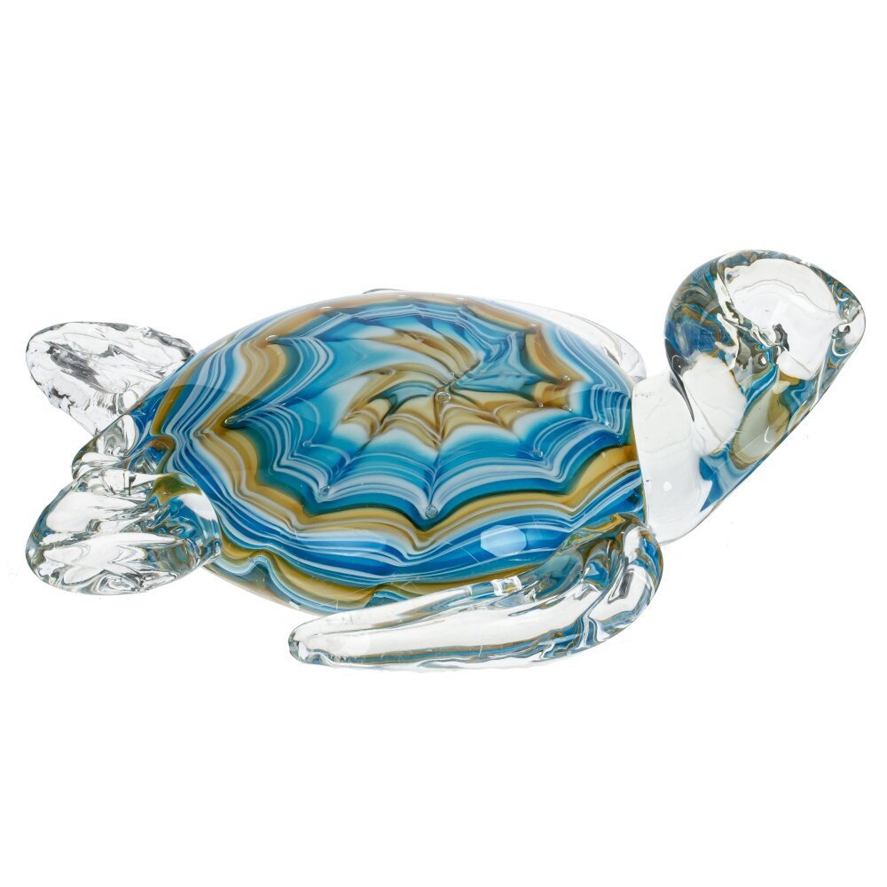 Изображение товара Стеклянная декоративная фигура черепаха 5 см, синий