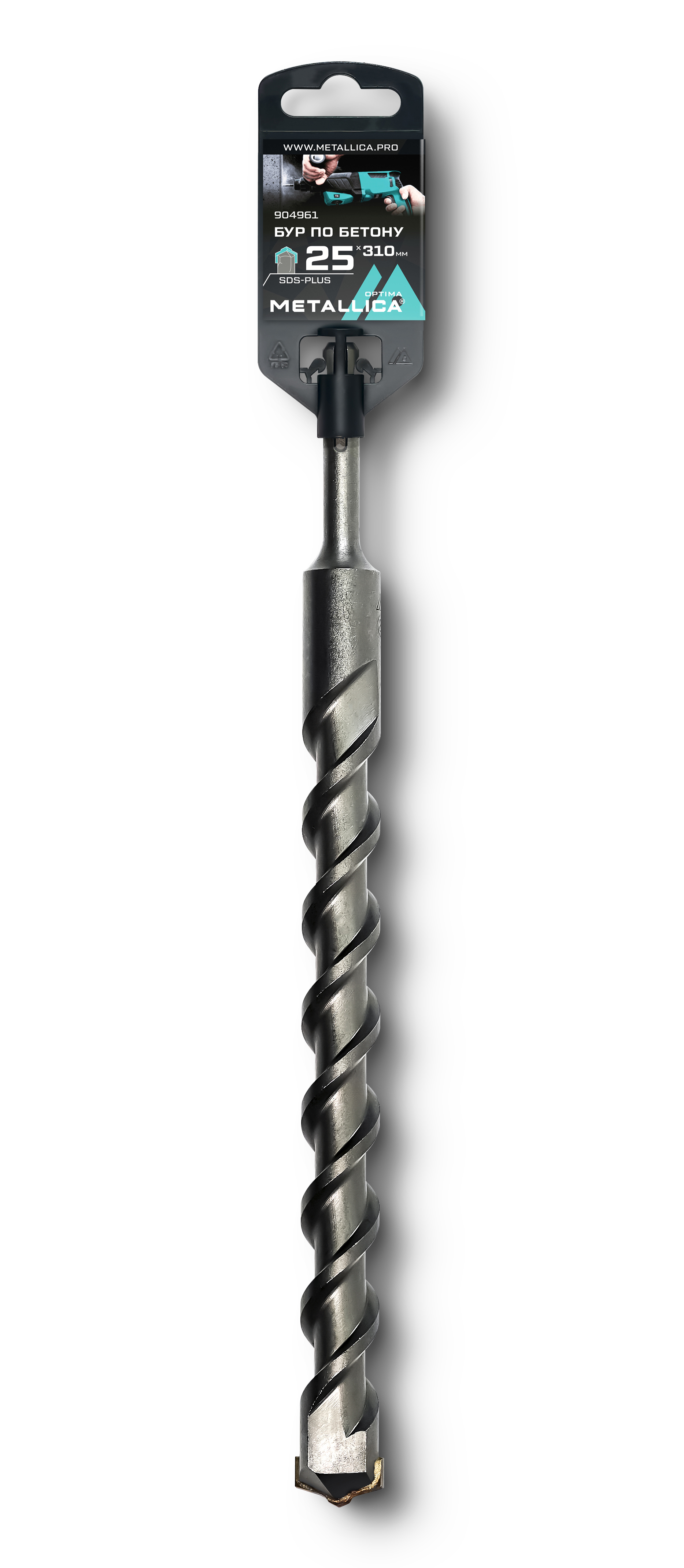 Изображение товара Бур по бетону SDS-plus METALLICA 25x310 мм для перфоратора