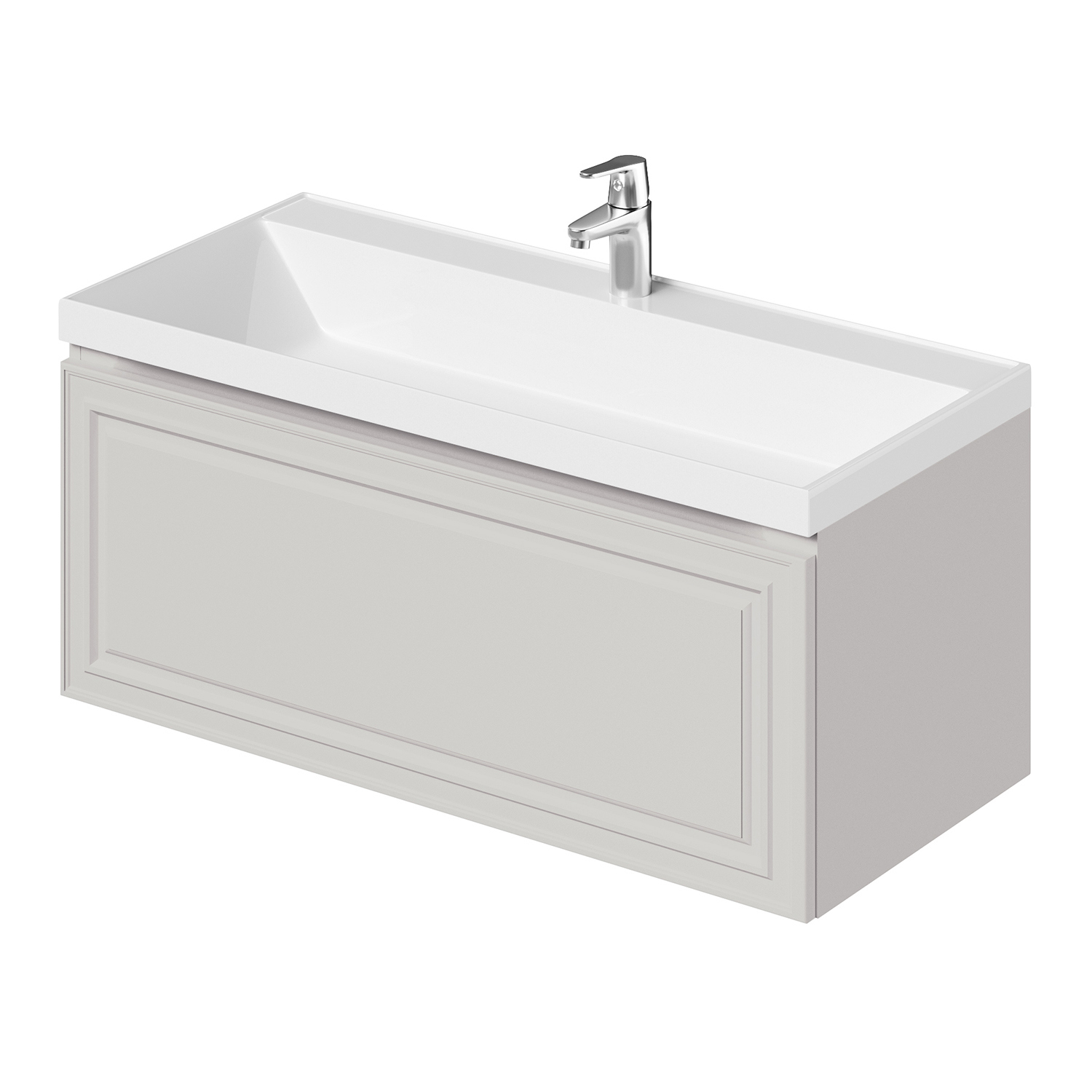 Изображение товара Тумба под раковину Итана Verona 2.0 100 бежевый подвесная с раковиной