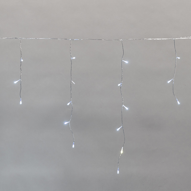 Изображение товара Электрогирлянда Neon-night бахрома 10 м 238LED белый для внутреннего и наружного использования