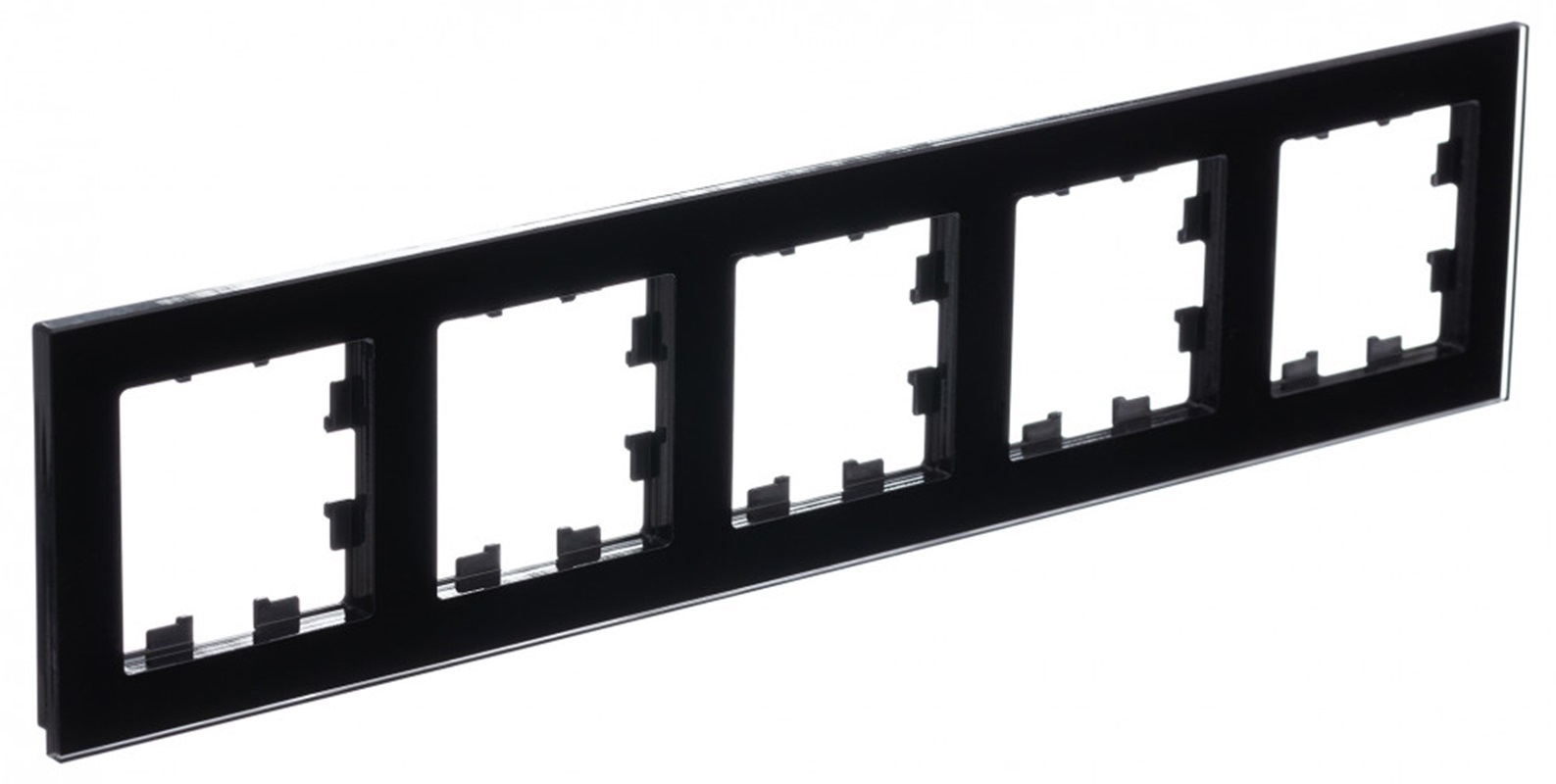 Изображение товара Рамка для розеток и выключателей Systeme electric AtlasDesign Nature ATN321005 5 постов цвет черный