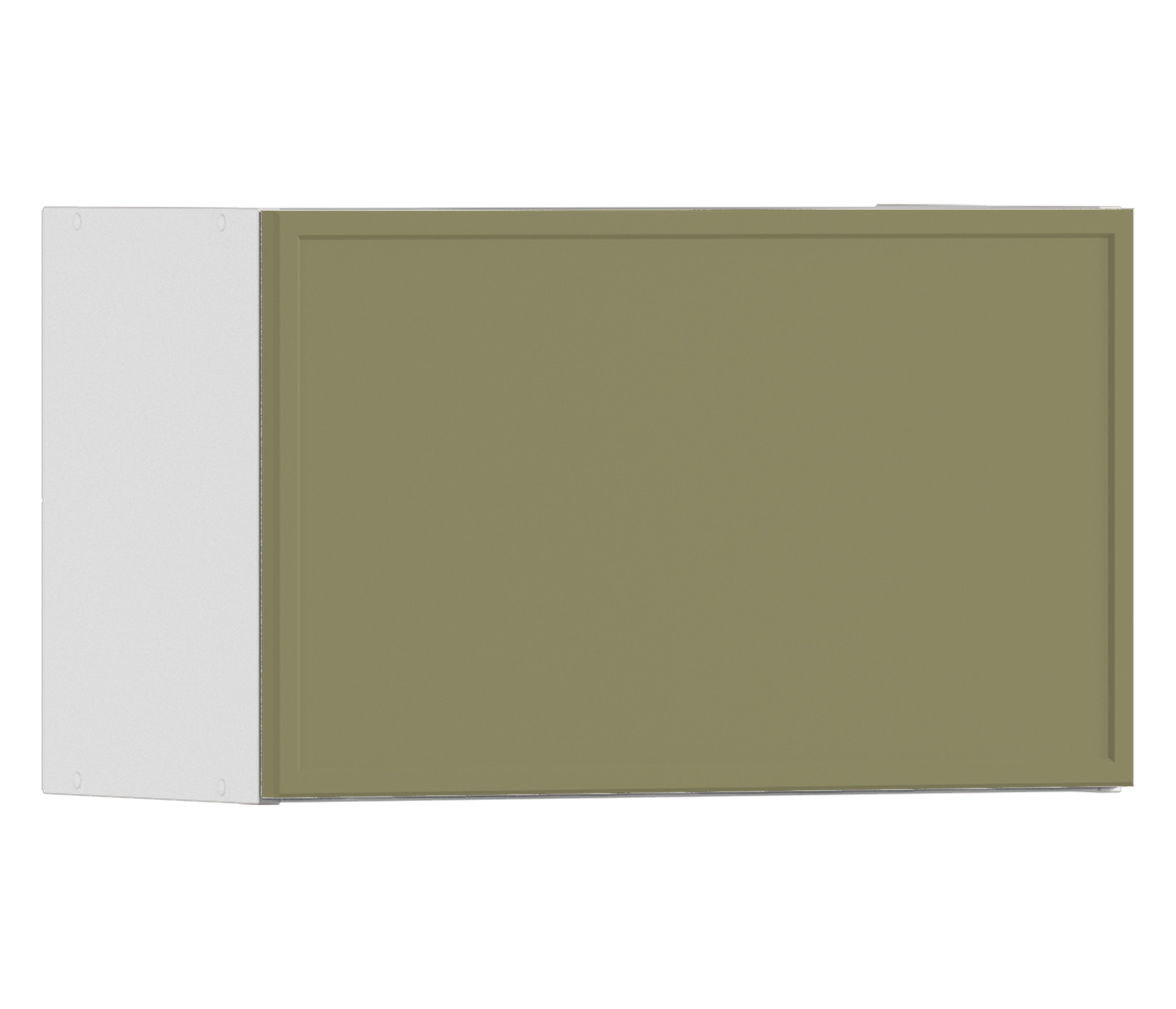 Изображение товара Модуль Столплит Регина квадро 60x36x56 см ЛДСП цвет белый/МДФ квадро хаки