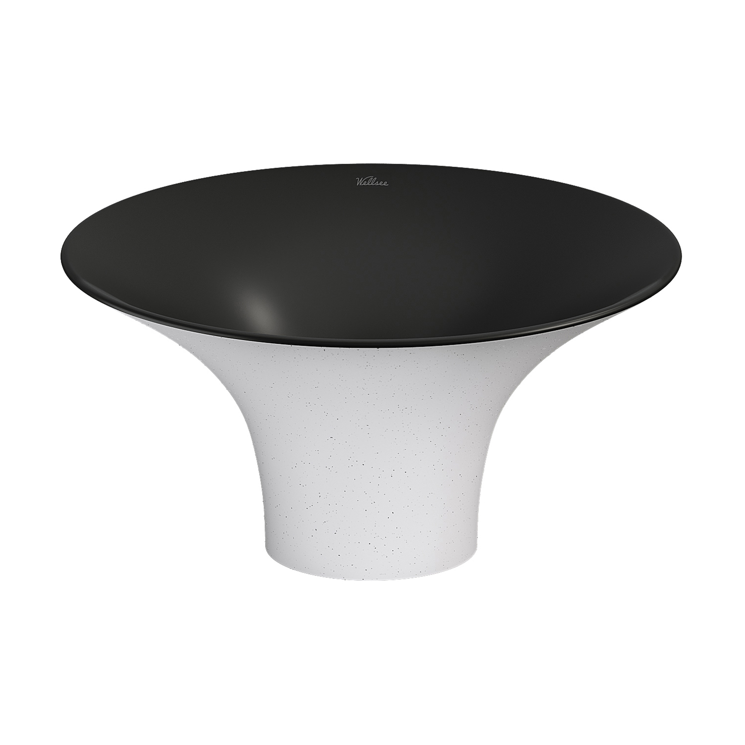 Изображение товара Раковина Wellsee Crepe de France 40см цвет матовый белый/матовый черный