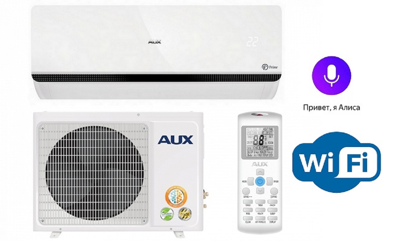 Изображение товара Сплит-система Aux Prime On-Off ASW-H12A4/FP-R1/AS-H12A4/FP-R1 12K BTU охлаждение/обогрев