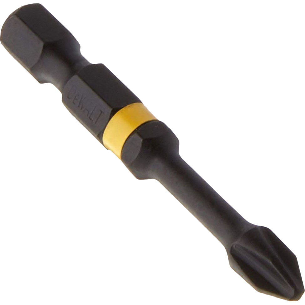 Изображение товара Бита крестовая ударная DEWALT Impact Torsion PH2x50мм 5шт надежный инструмент для монтажа и крепежа